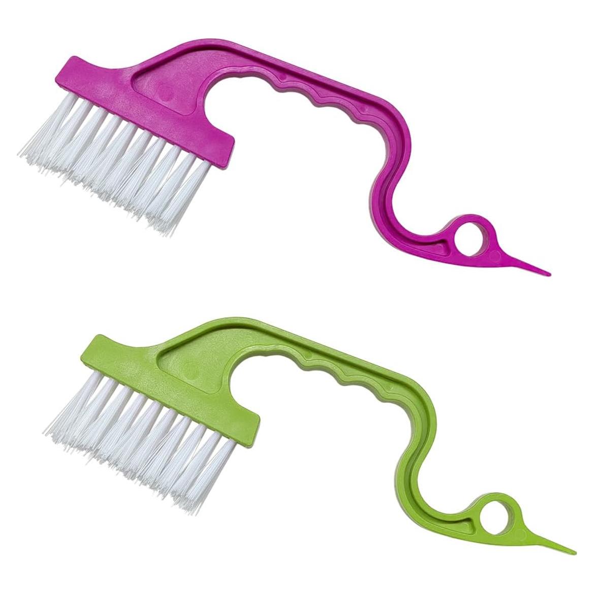 2 Cepillos de Limpieza de Riel de Ventana ZIMISI - Ergonómico