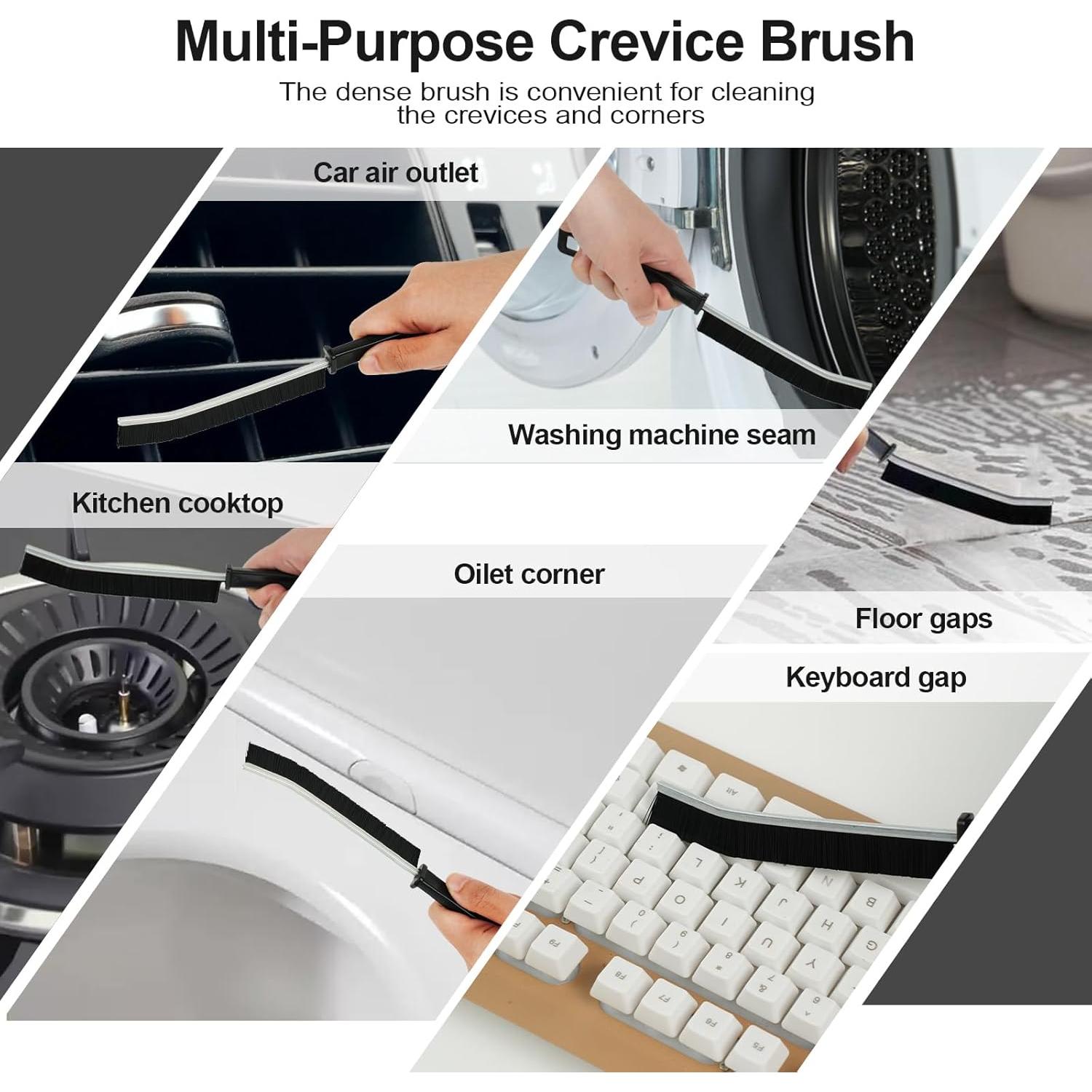 Cepillo de limpieza 6 PCS LKbeuuu cerdas duras para rincones