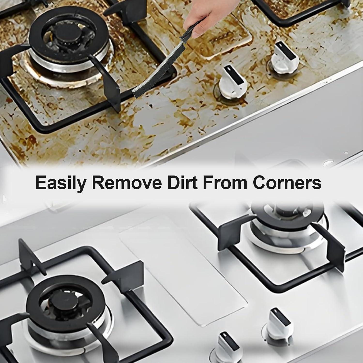 Cepillo de limpieza 6 PCS LKbeuuu cerdas duras para rincones