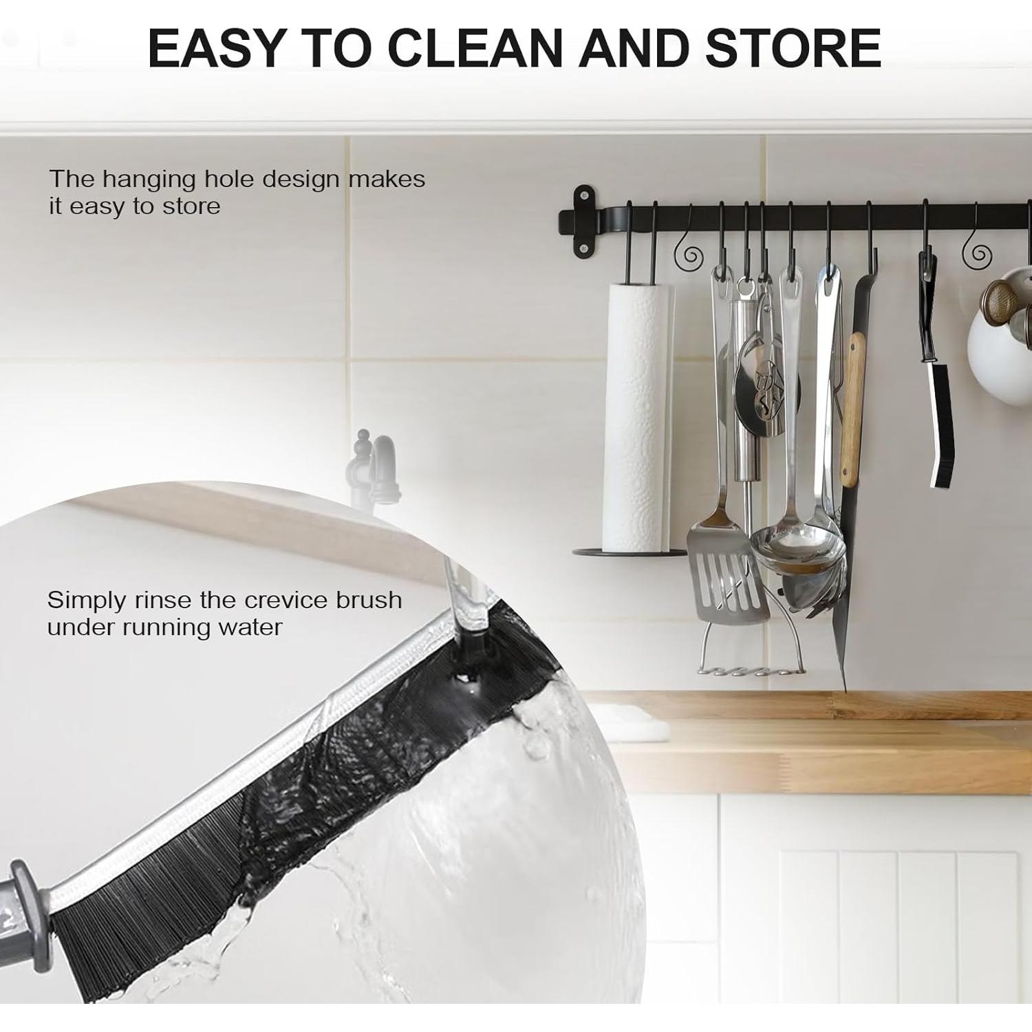 Cepillo de limpieza 6 PCS LKbeuuu cerdas duras para rincones