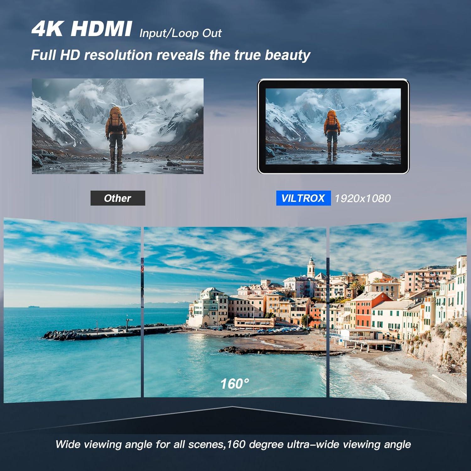 Monitor VILTROX DC-X2 6" 4K Táctil 2000nits HDMI