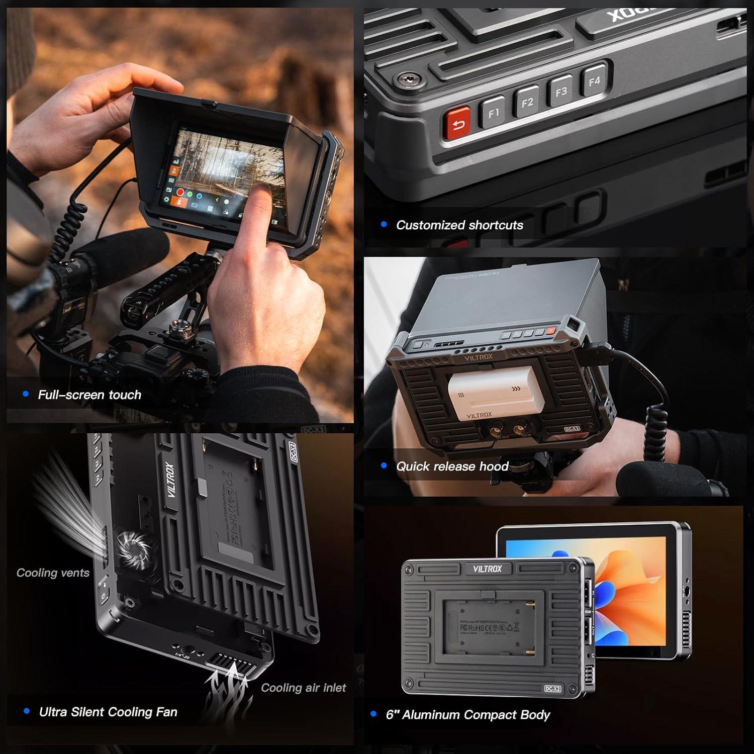 Monitor VILTROX DC-X2 6" 4K Táctil 2000nits HDMI