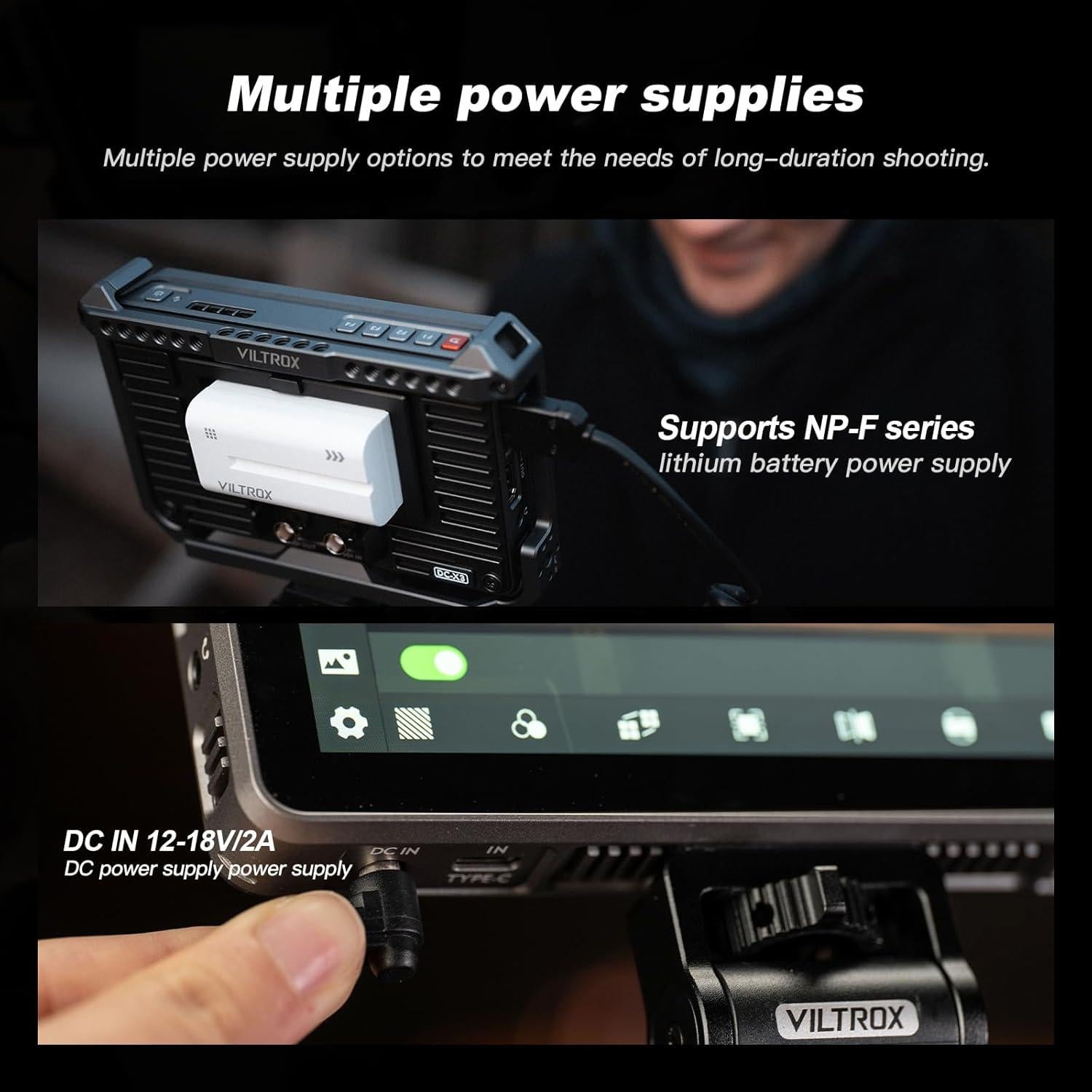 Monitor VILTROX DC-X2 6" 4K Táctil 2000nits HDMI