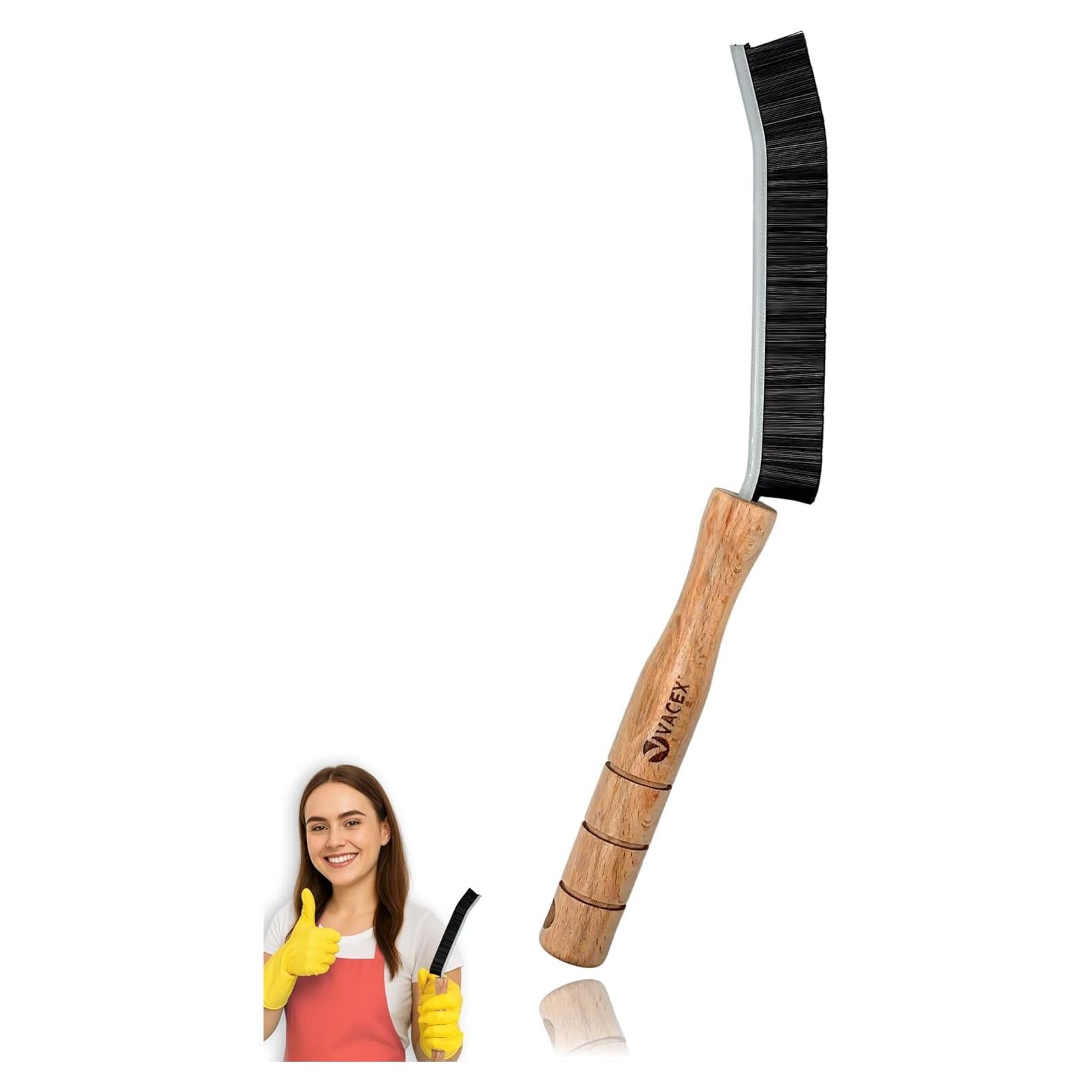 Cepillo de limpieza de ranuras VACEXT con mango de madera