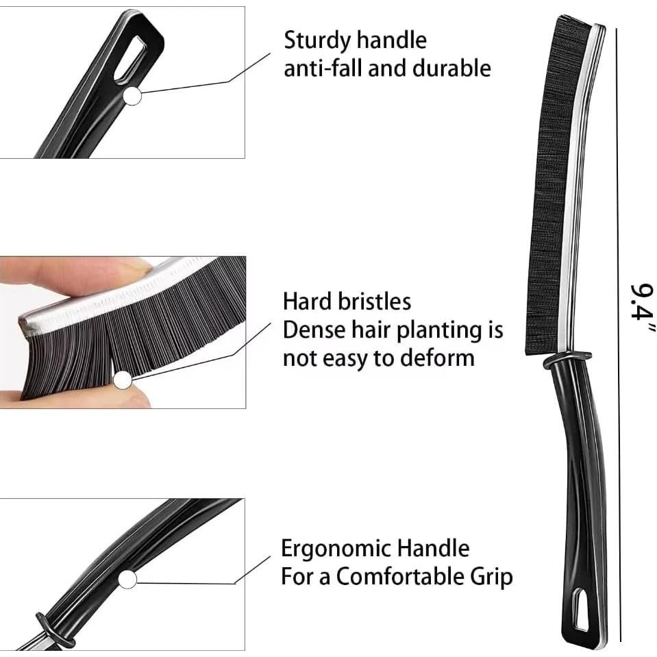 Cepillo de limpieza de ranuras Genérico - 2 unidades, negro