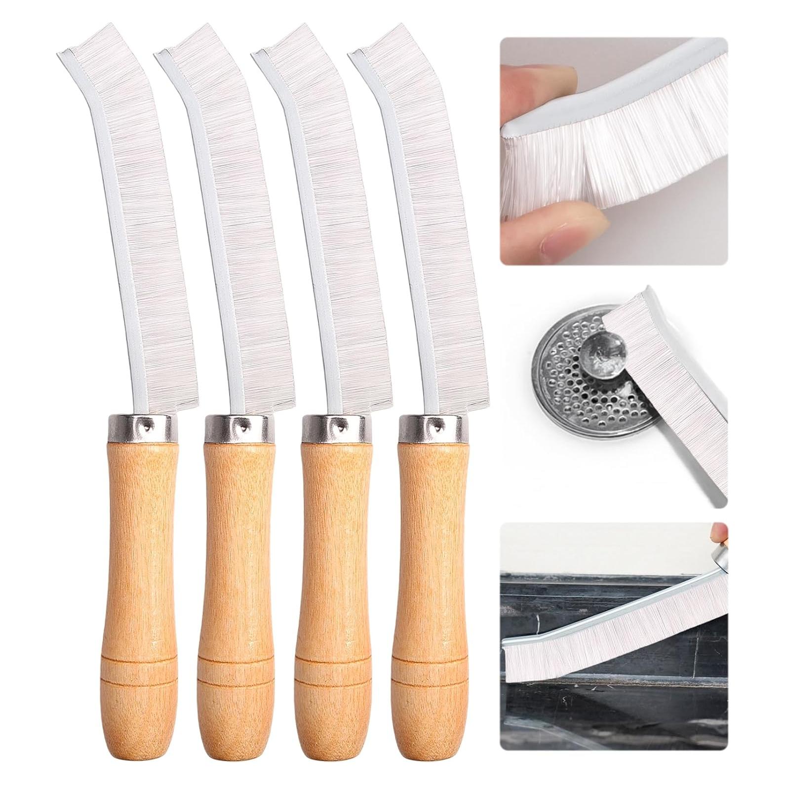 4 Cepillos de Limpieza de Grietas Dexspoeny - Cerdas Duras