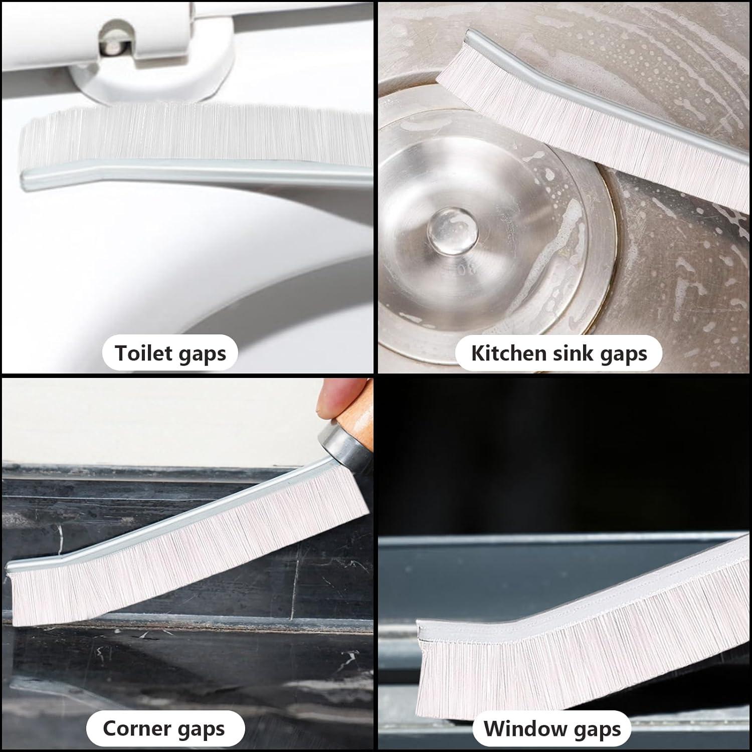 4 Cepillos de Limpieza de Grietas Dexspoeny - Cerdas Duras