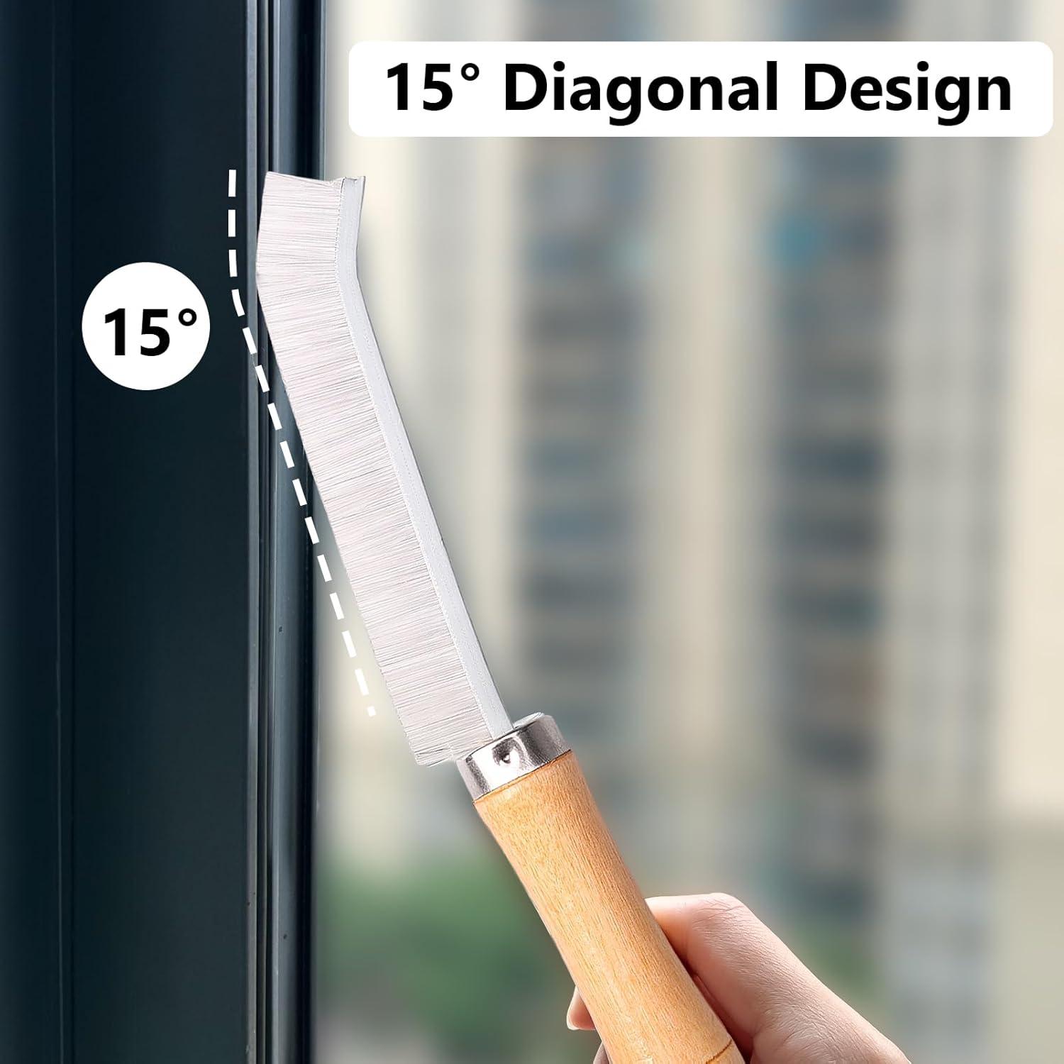 4 Cepillos de Limpieza de Grietas Dexspoeny - Cerdas Duras