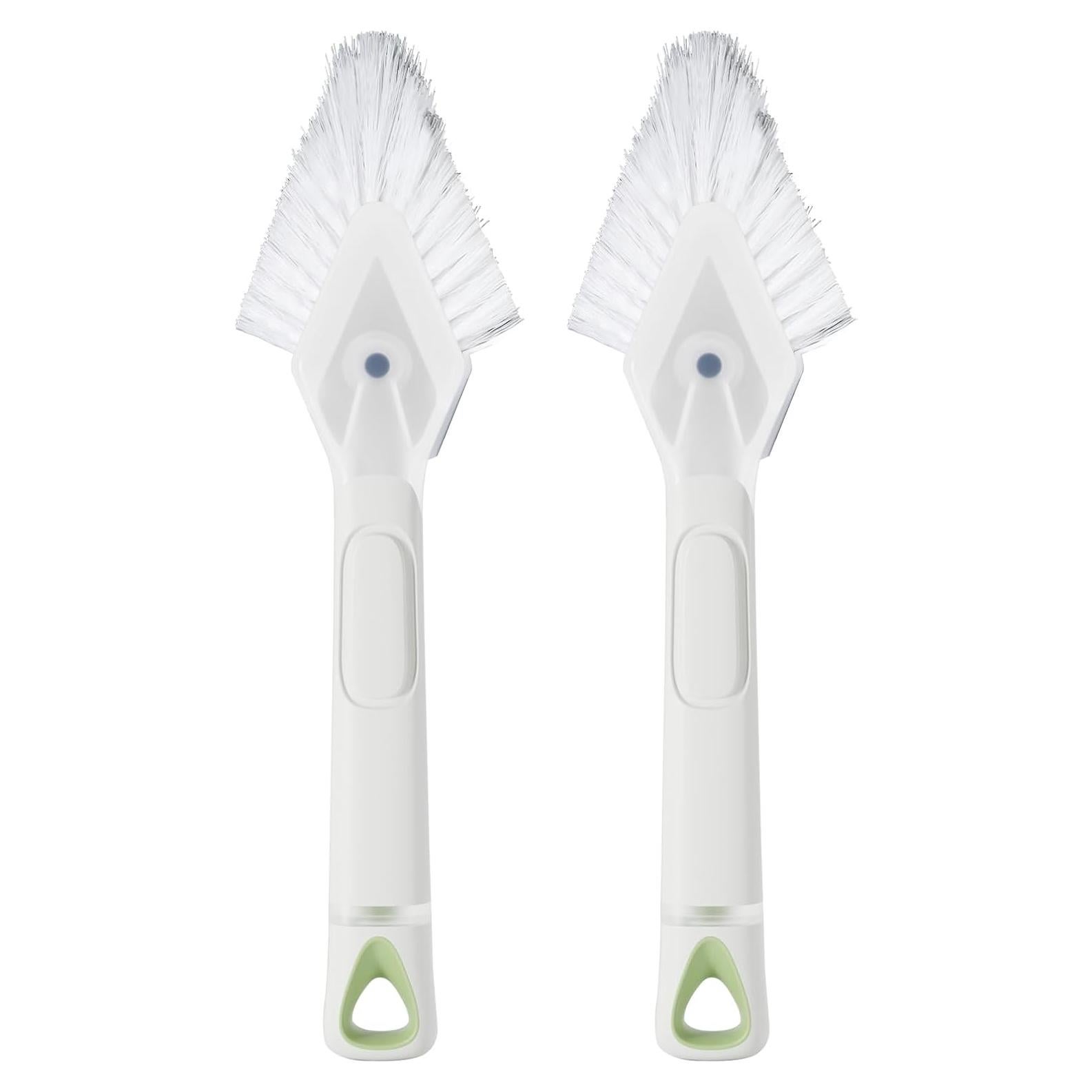 RIMAY Cepillo de Limpieza de Ranuras con Dispensador de Jabón 2 Pcs