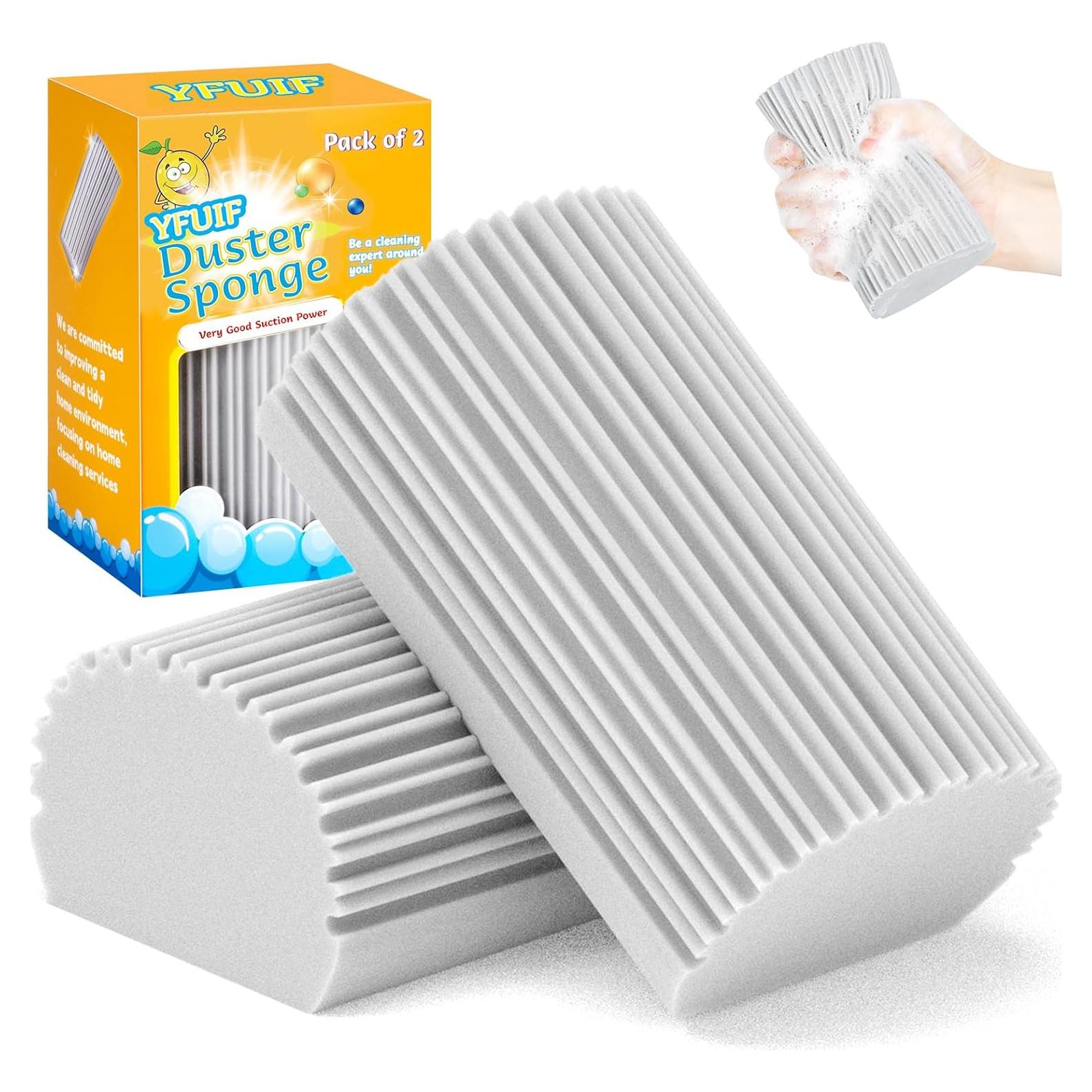 Esponja Limpiadora Húmeda YFUIF 2-Pack Multiusos Gris