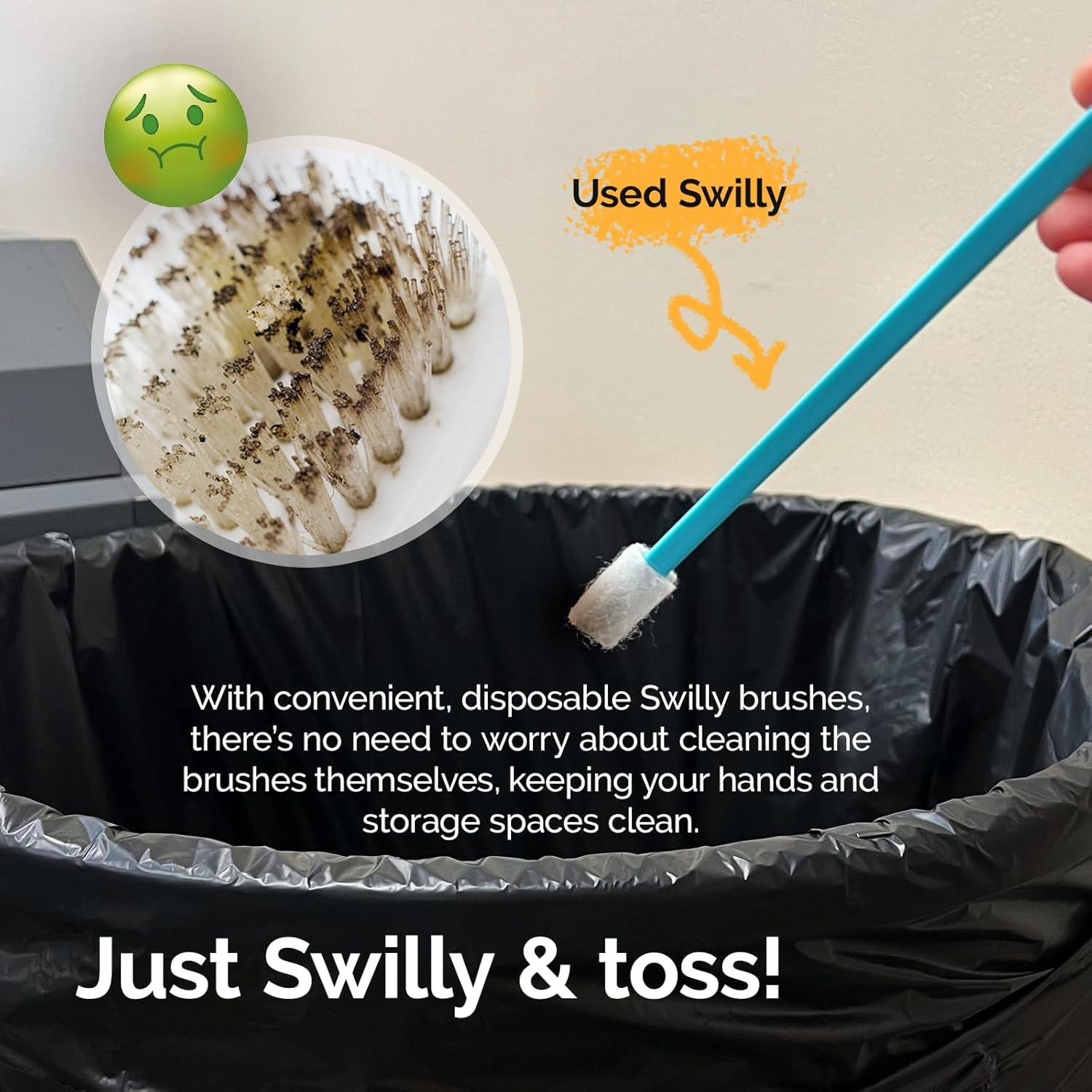 Cepillos Desechables EvaClean Swilly Original - 100 Unidades - Limpieza Eficaz