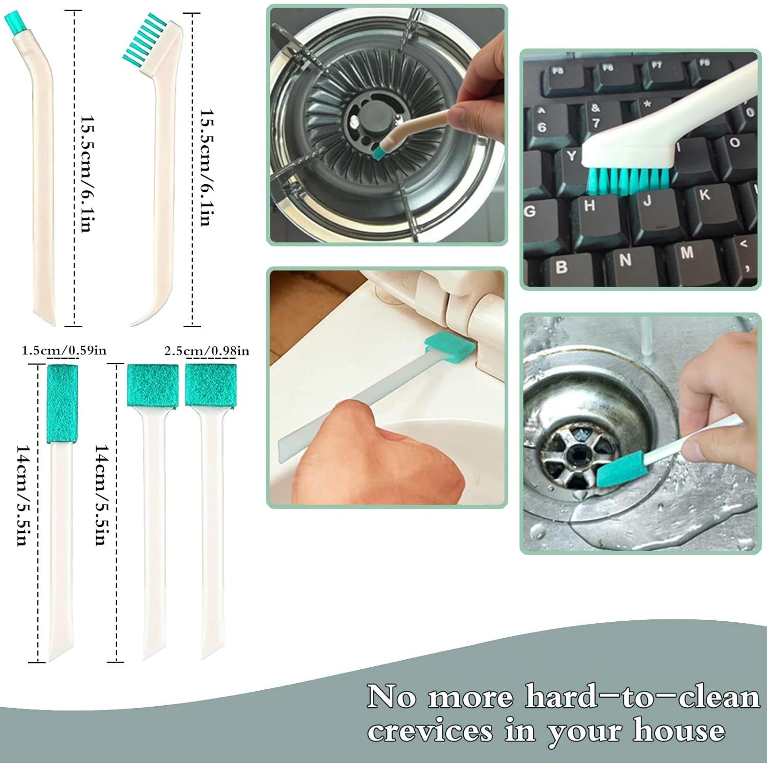 Conjunto de 18 Brochas de Limpieza ELEMGULY para Grietas