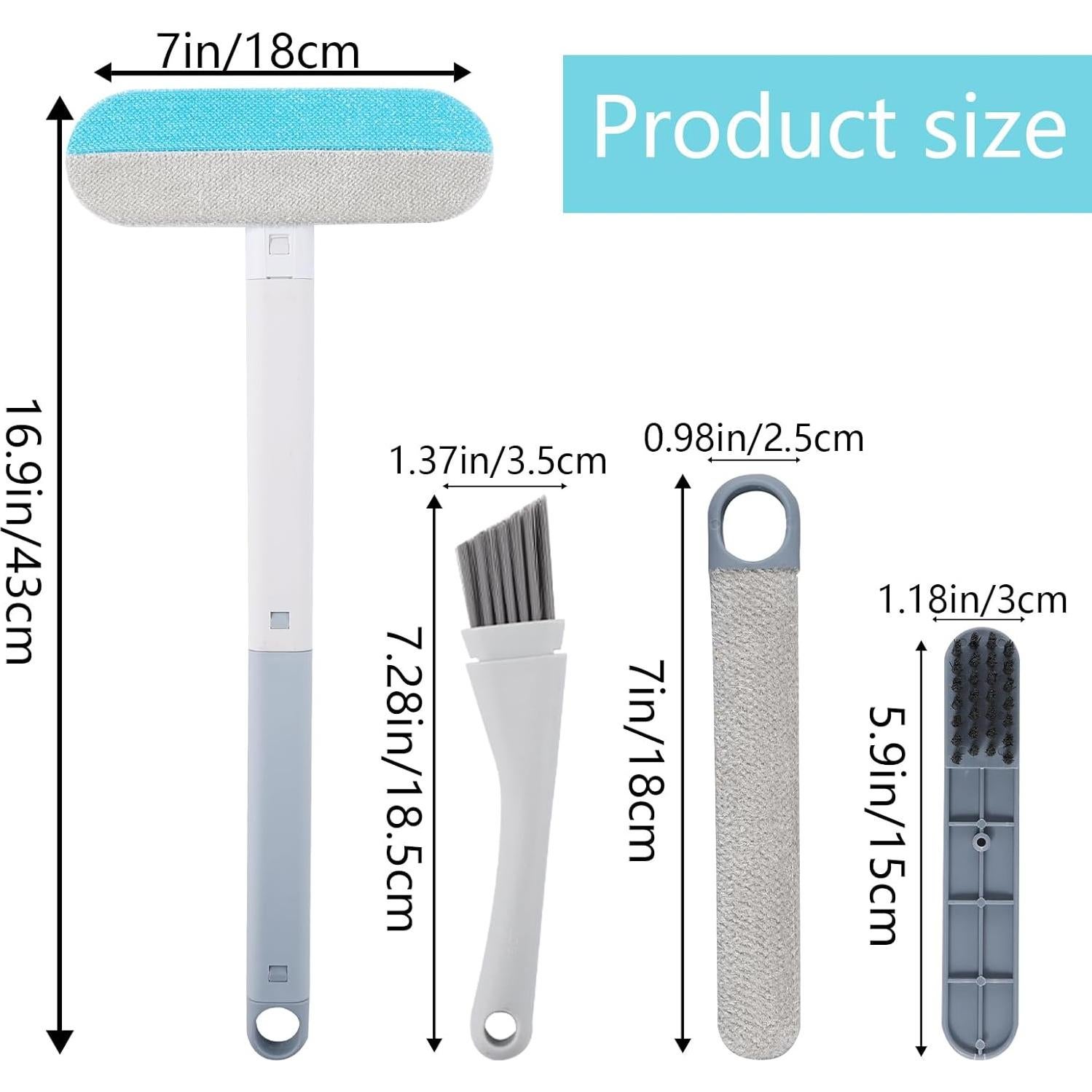 Herramienta Limpiadora de Ventanas 4 en 1 CebraBounze