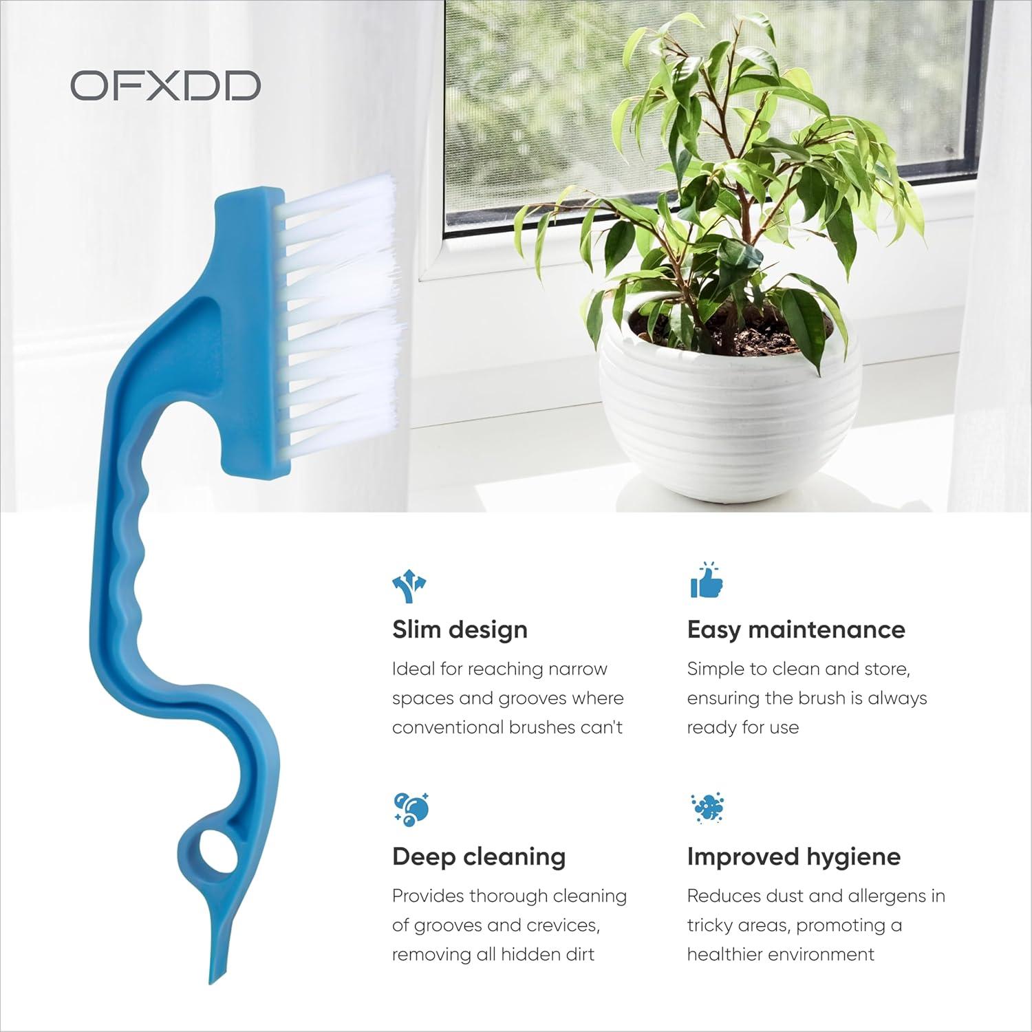 Cepillo de Limpieza de Ranuras OFXDD - 18 cm para Ventanas