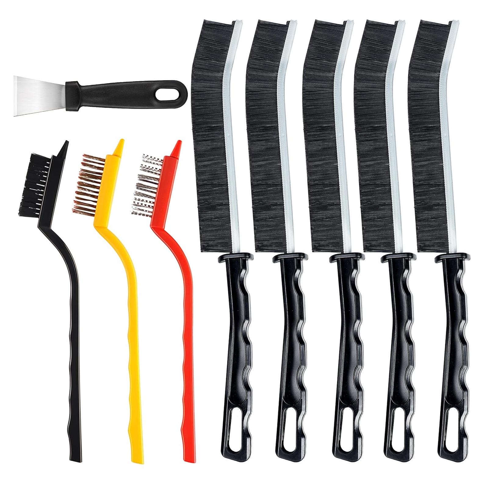 Juego de 9 Cepillos de Limpieza Scurvy - Multiusos para Cocina y Baño