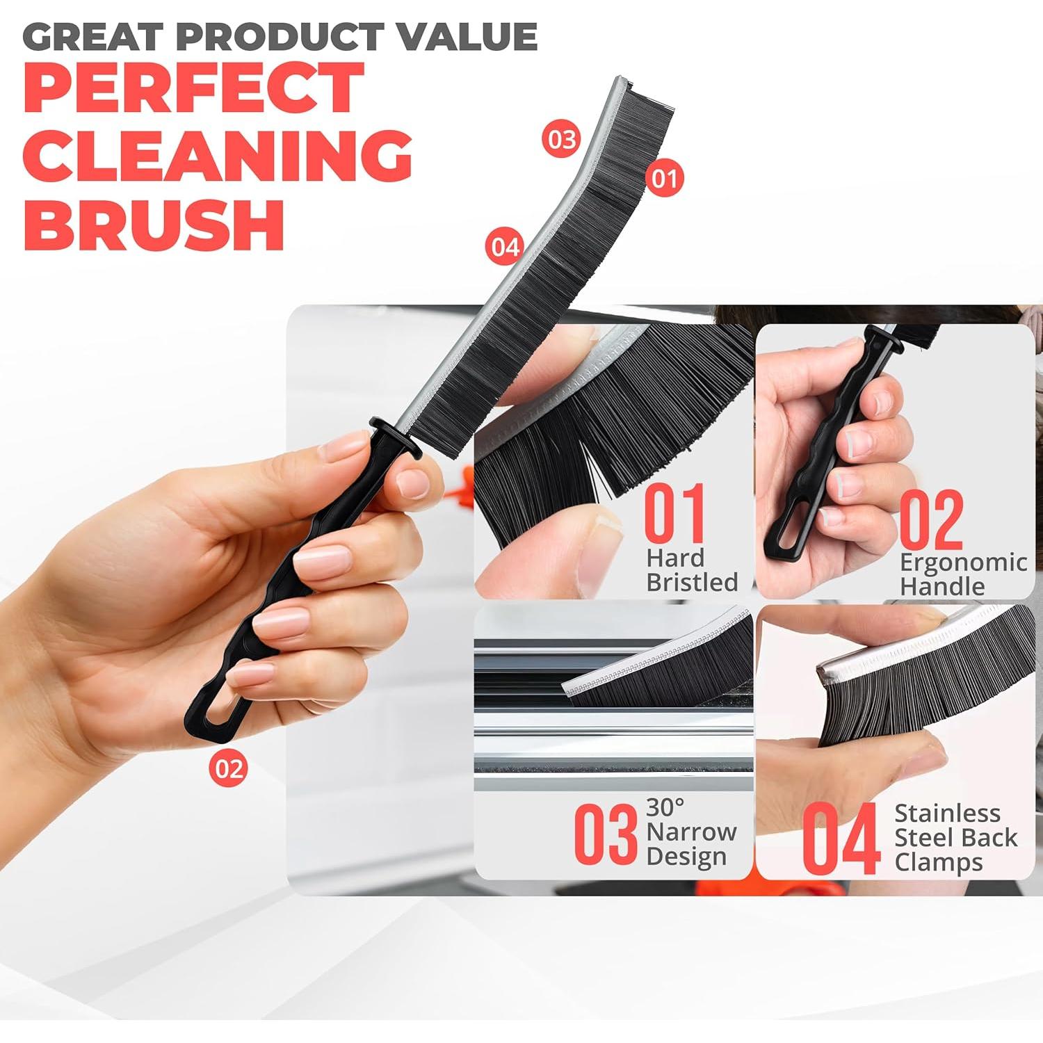 Juego de 9 Cepillos de Limpieza Scurvy - Multiusos para Cocina y Baño