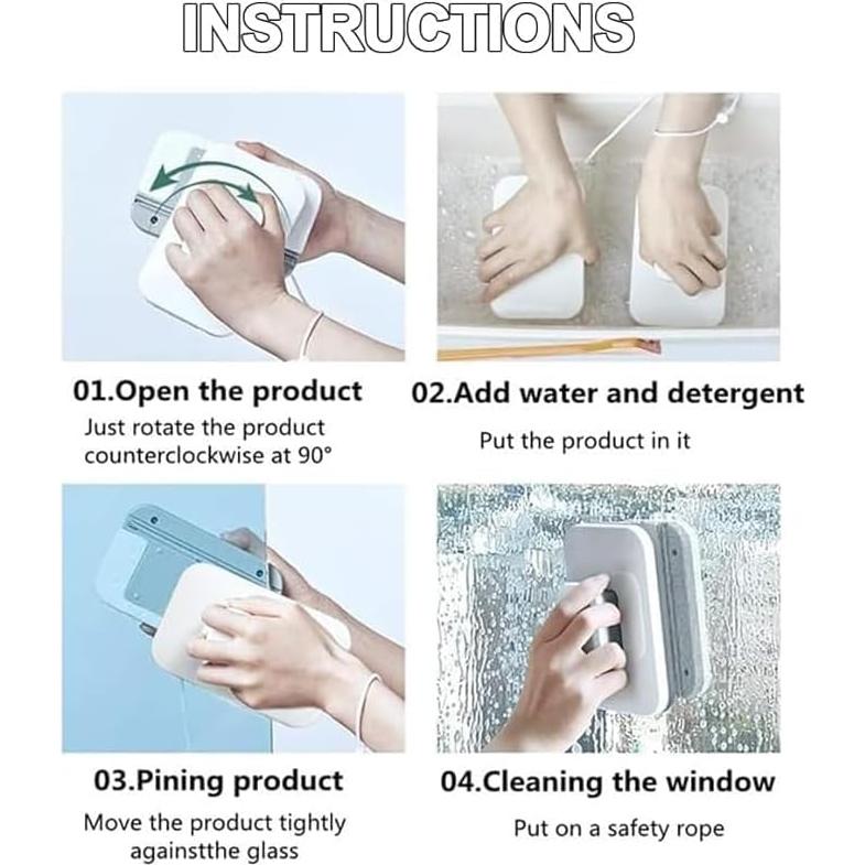 Juego de Limpiaparabrisas Magnético ZUMOIS para Ventanas 3-10mm