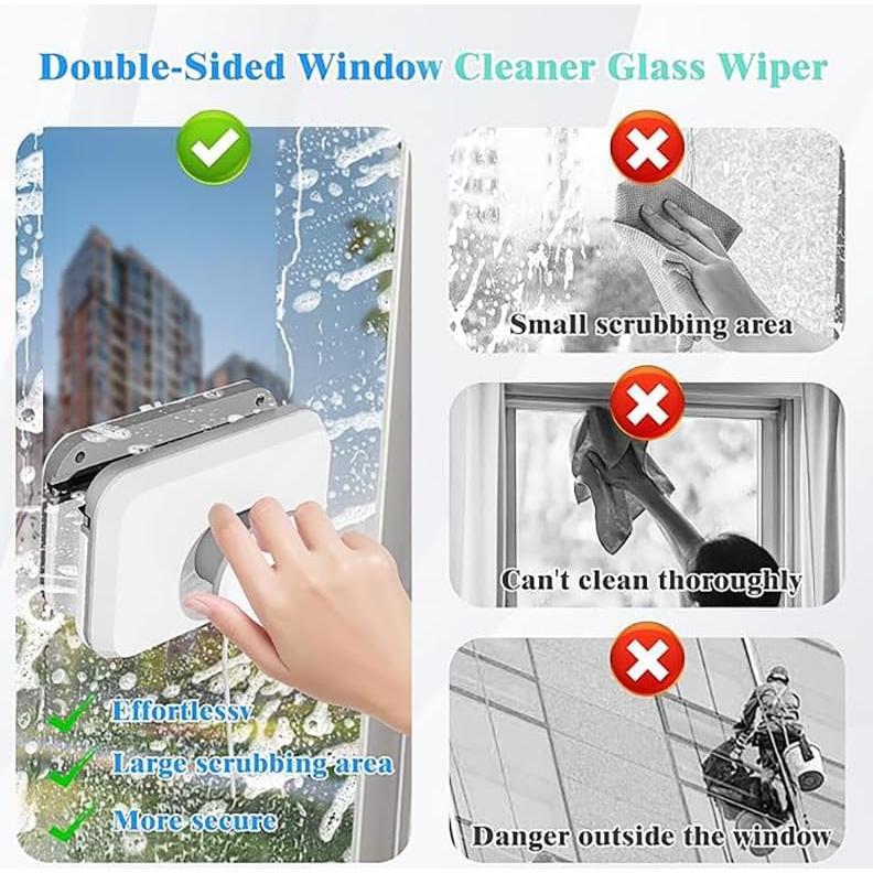 Juego de Limpiaparabrisas Magnético ZUMOIS para Ventanas 3-10mm