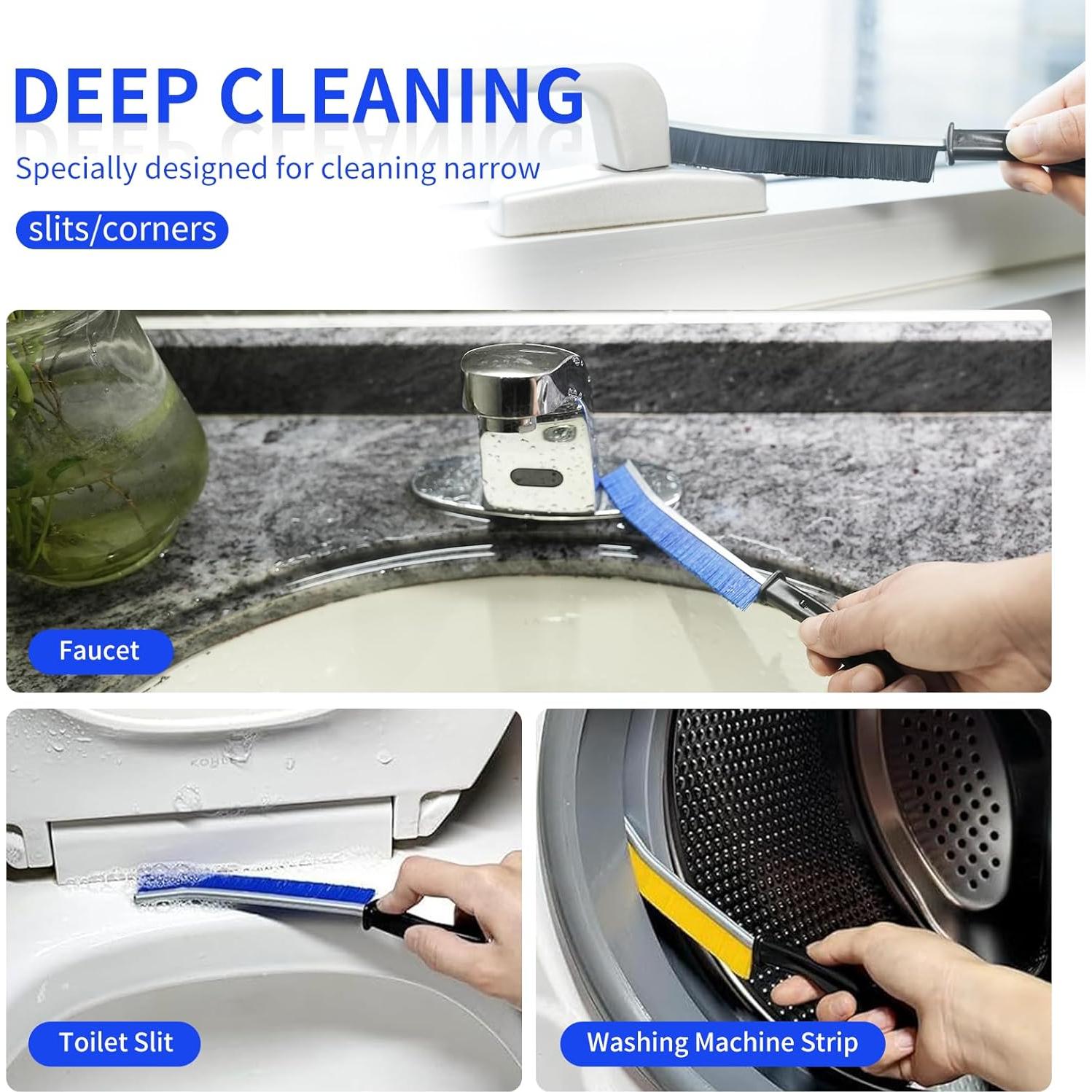 Cepillo de Limpieza de Ranuras Sayutie - 6 Piezas Colorido