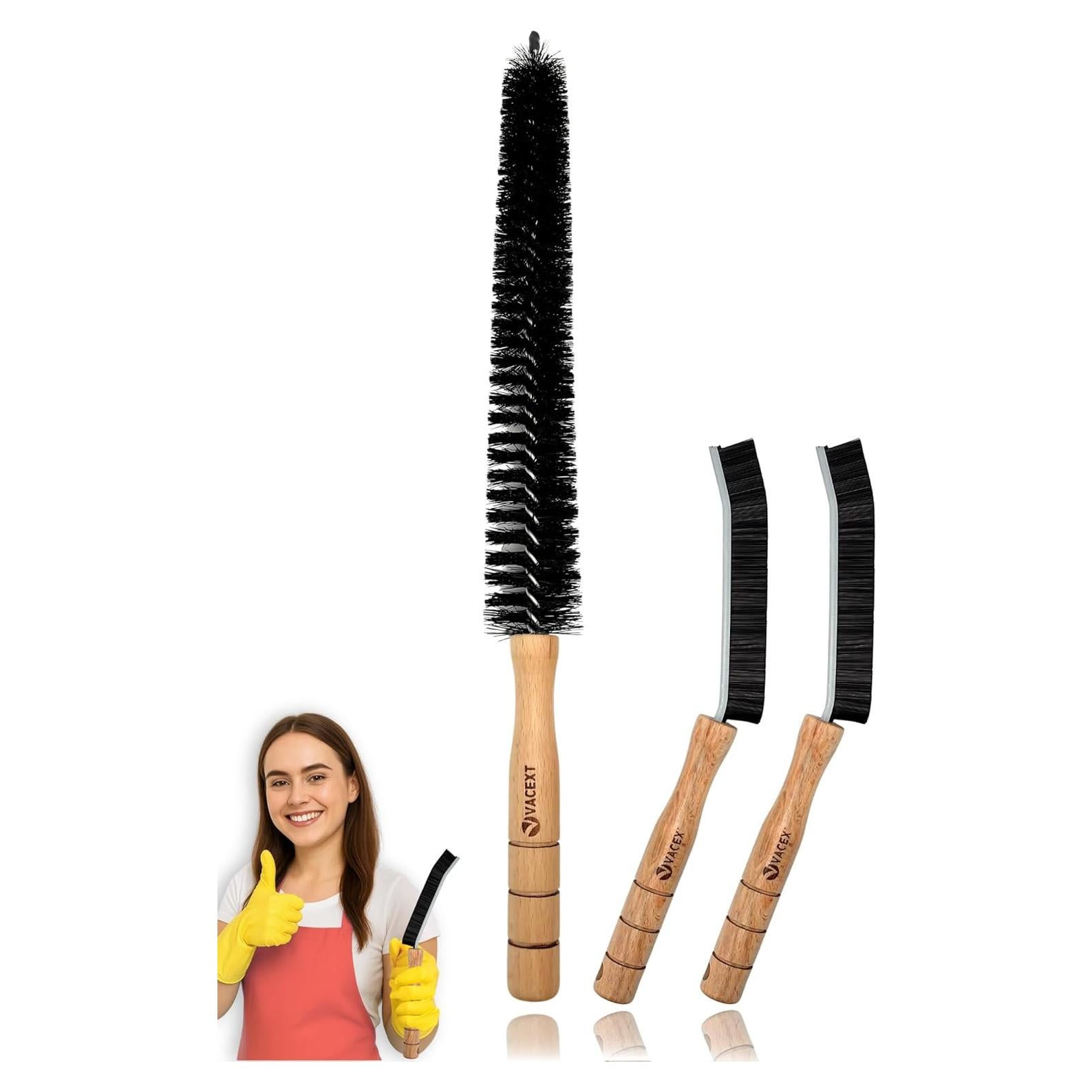 Juego de Cepillos de Limpieza de Grietas ENUKYCOM - 2 Piezas