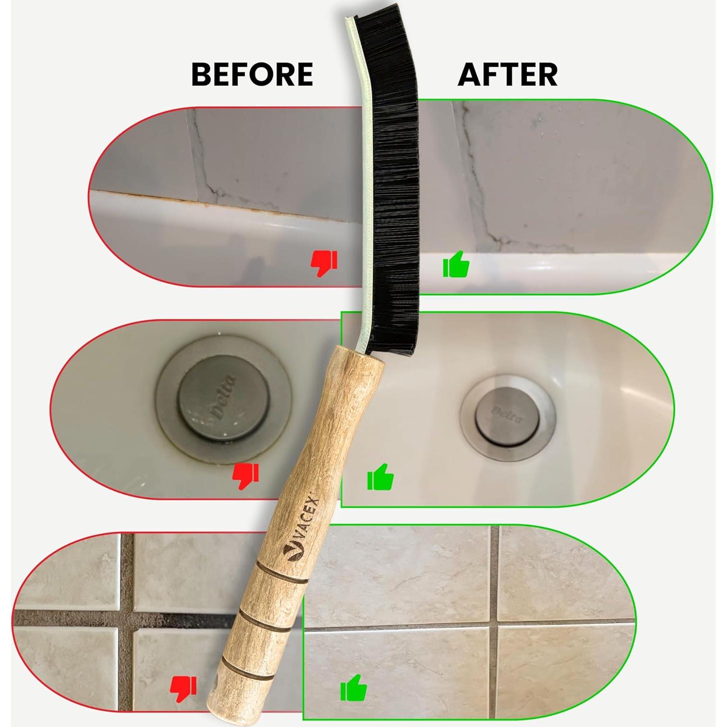 Juego de Cepillos de Limpieza de Grietas ENUKYCOM - 2 Piezas