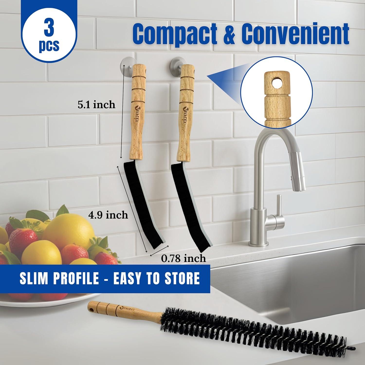 Juego de Cepillos de Limpieza de Grietas ENUKYCOM - 2 Piezas