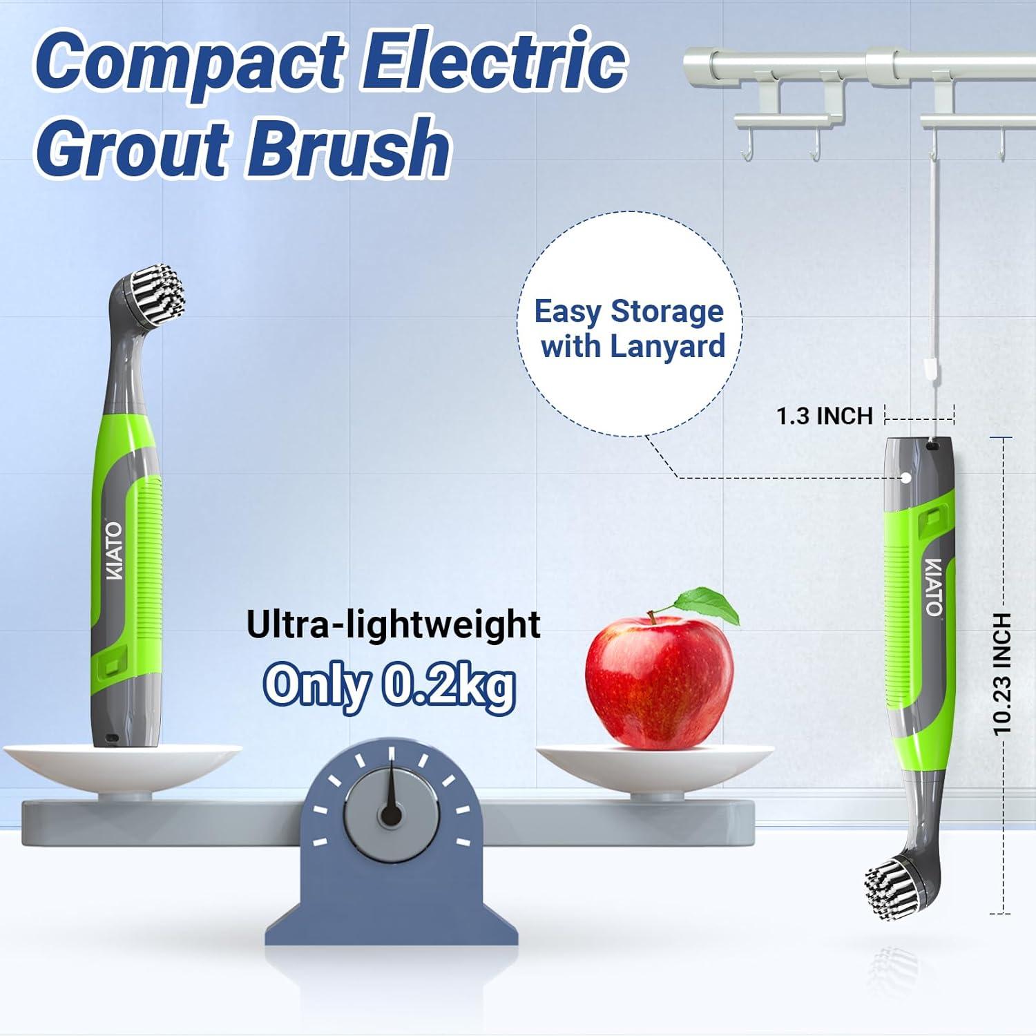 Cepillo de limpieza eléctrico Kiato RMSS03GN con 11 accesorios