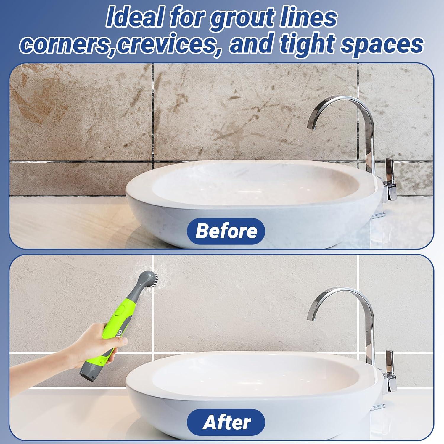 Cepillo de limpieza eléctrico Kiato RMSS03GN con 11 accesorios