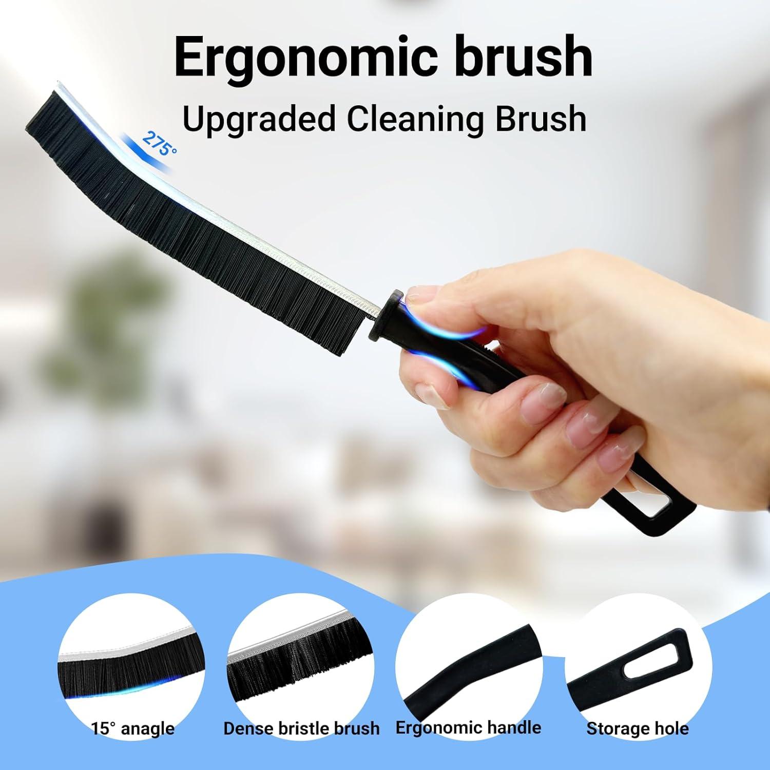 Cepillo de limpieza de ranuras Wzxlj.Y - 6 piezas, ergonómico