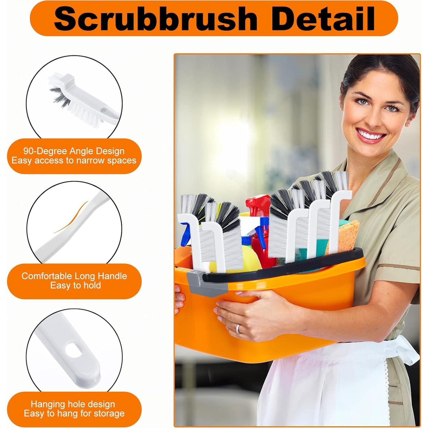 48 Cepillos de Limpieza Rtteri para Fregadero y Baño