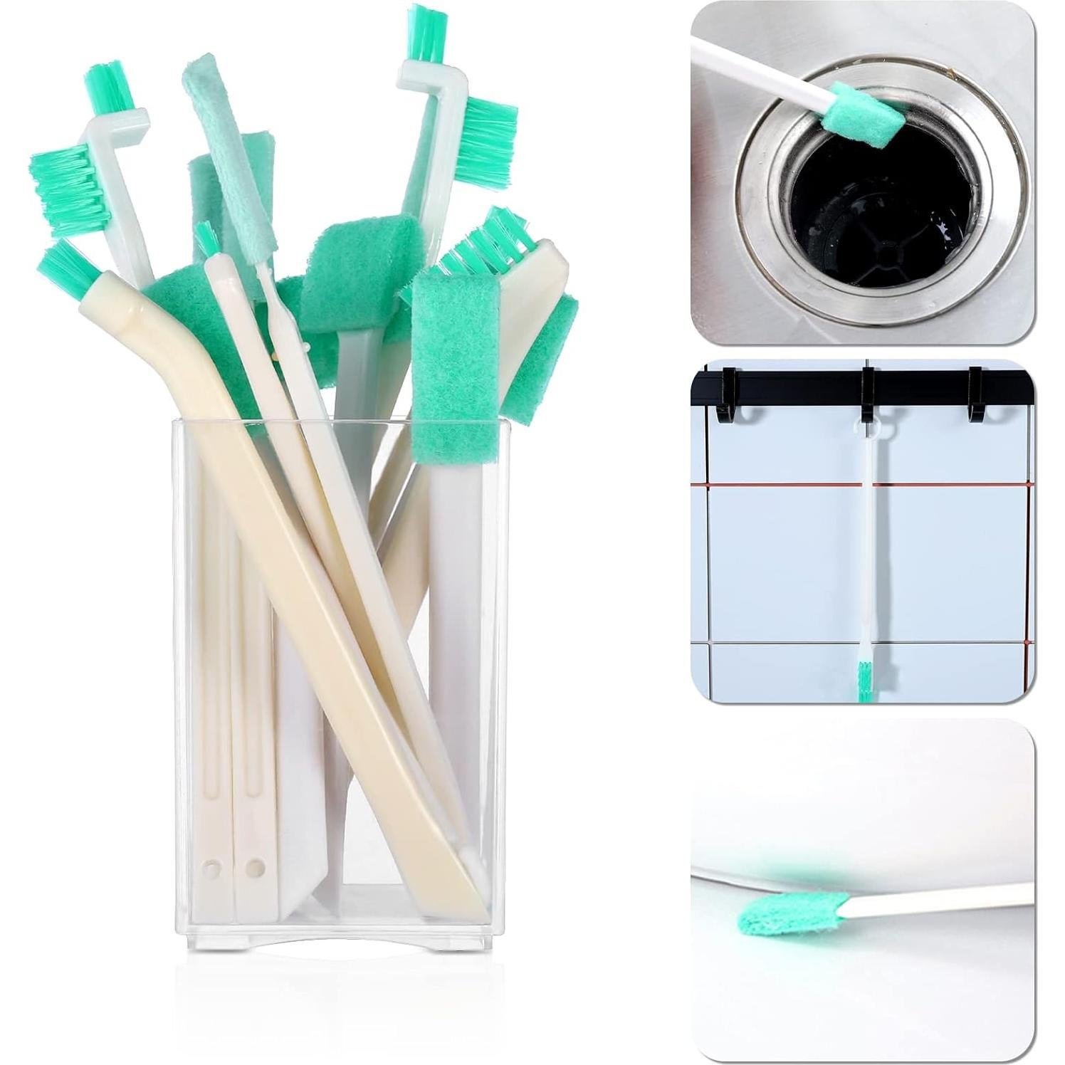 XINRUI 16 Cepillos de Limpieza para Grietas - Azul