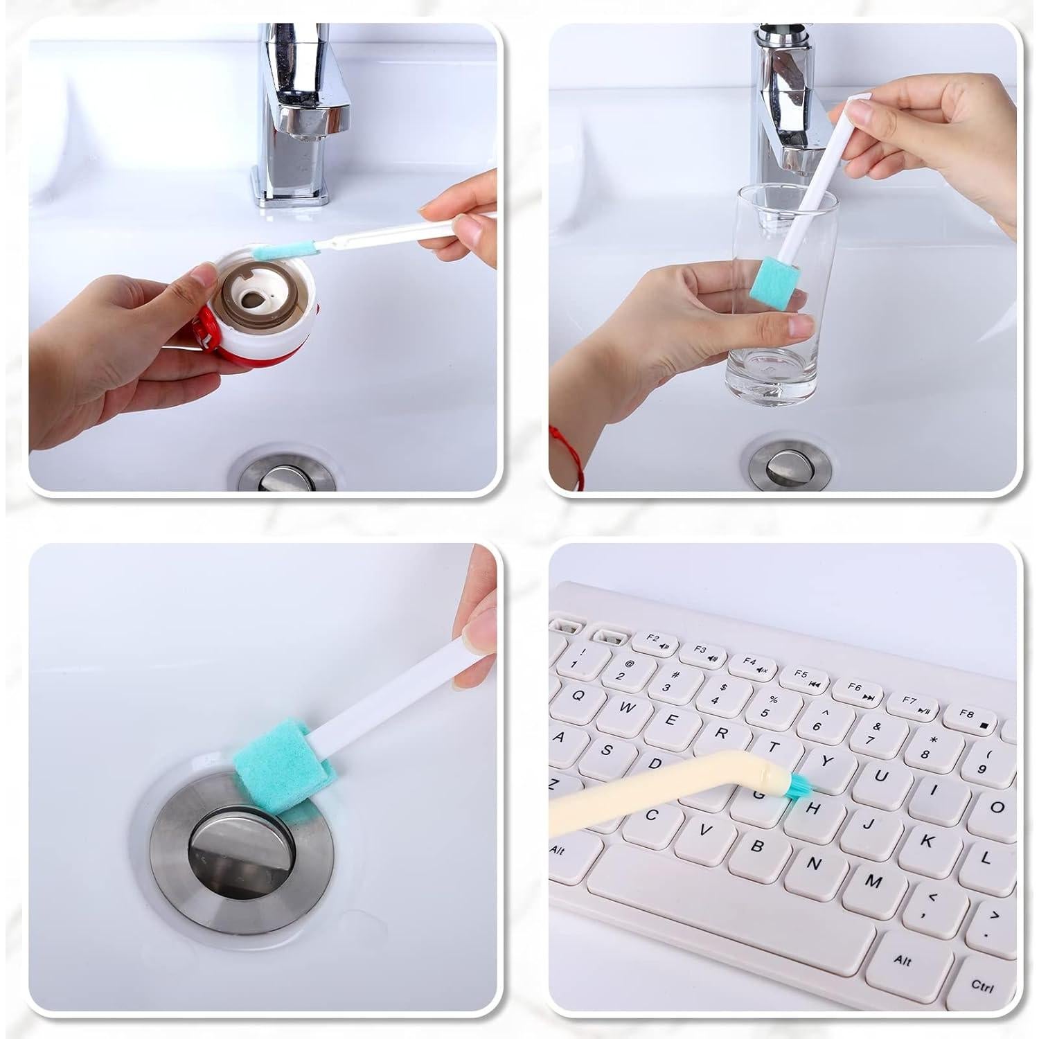 XINRUI 16 Cepillos de Limpieza para Grietas - Azul