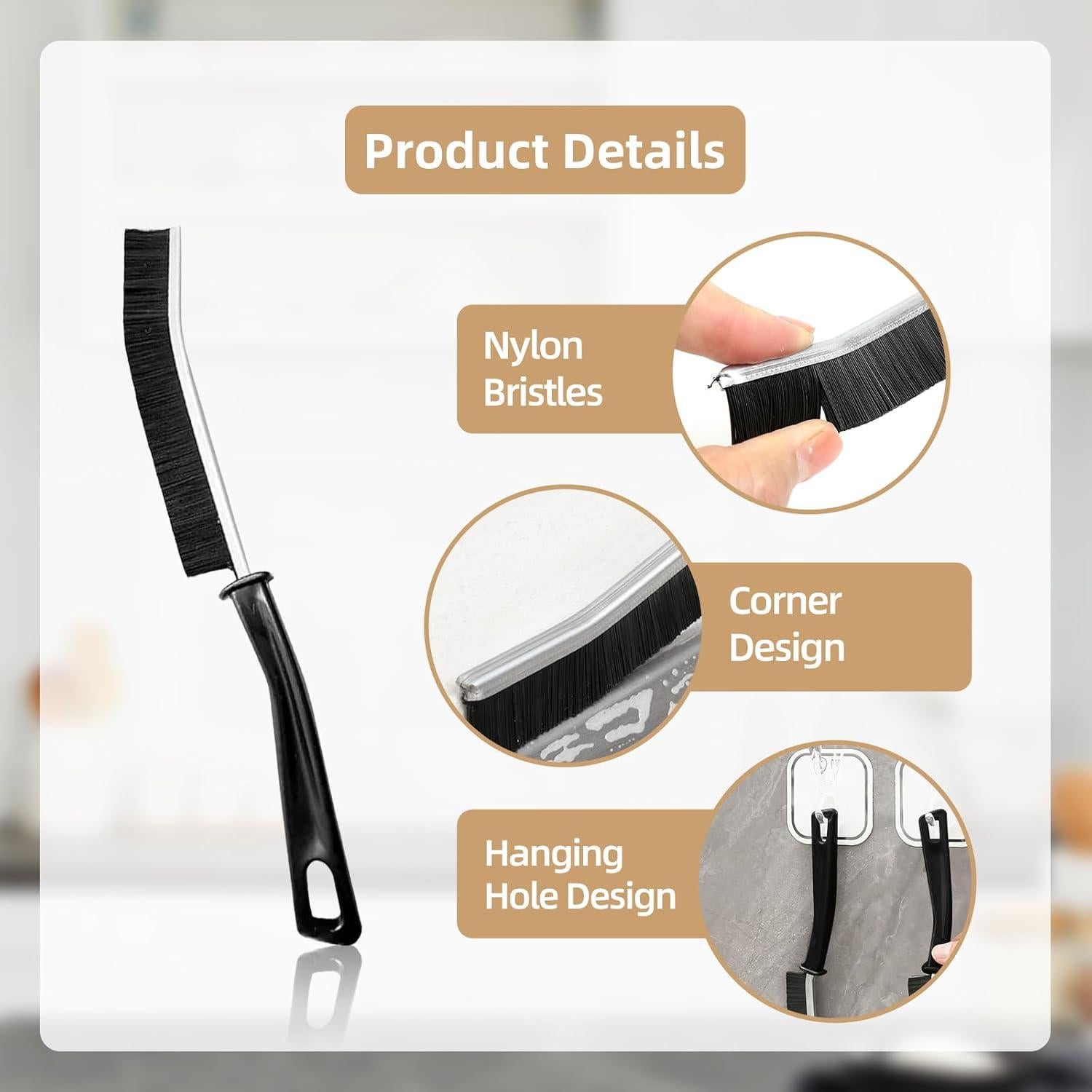 Paquete de 6 Cepillos de Limpieza Multiusos Hekmaden