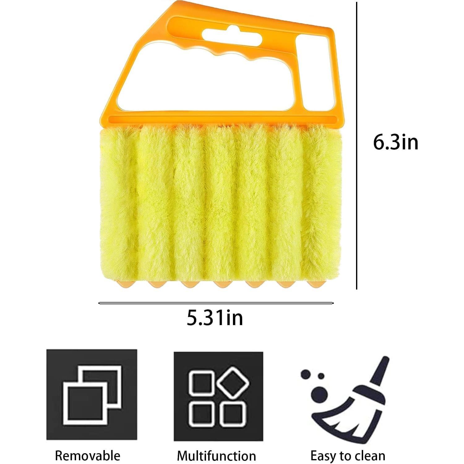 Limpiador de Persianas Hokoad 2 Pcs - Cepillo Lavable Ergonómico