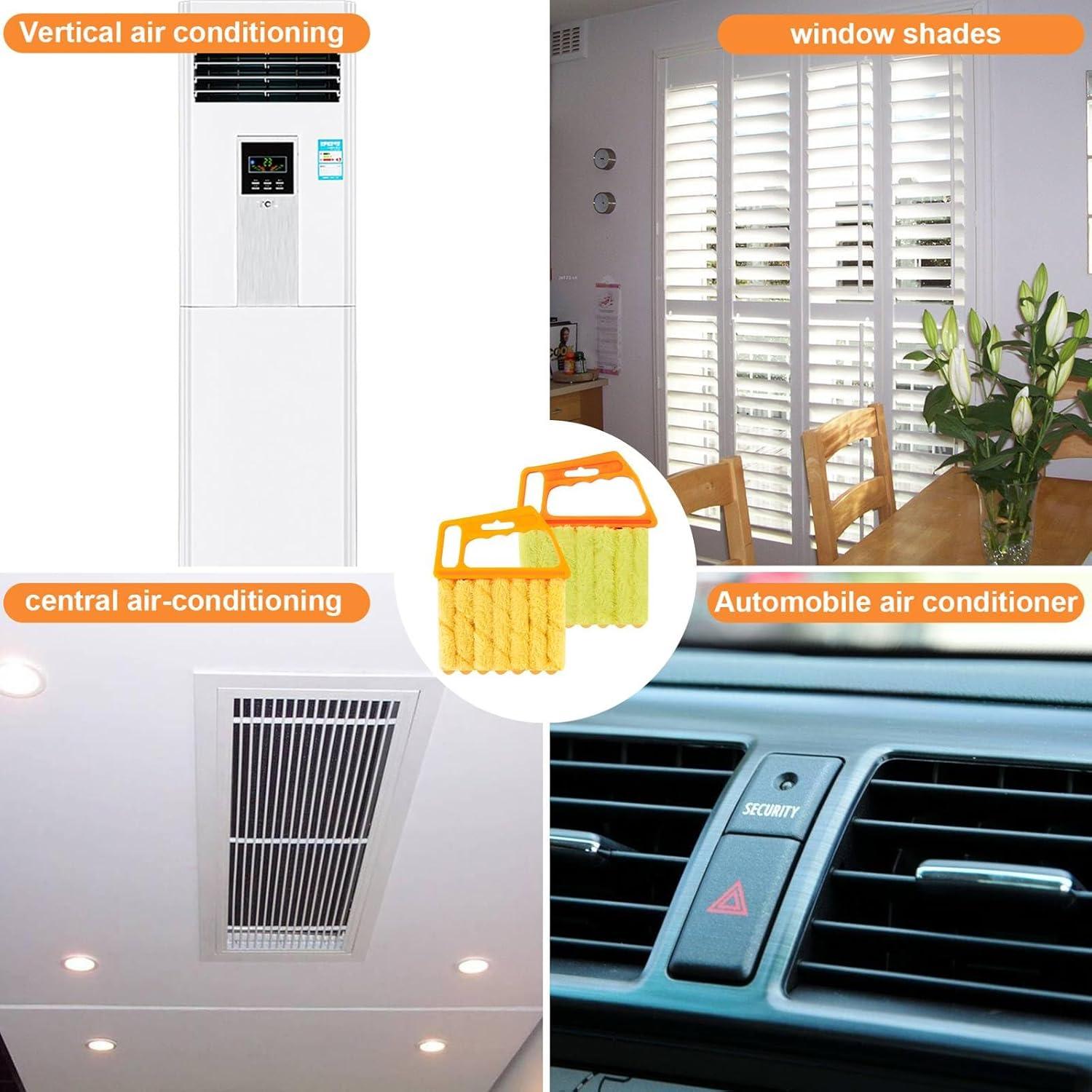 Limpiador de Persianas Hokoad 2 Pcs - Cepillo Lavable Ergonómico