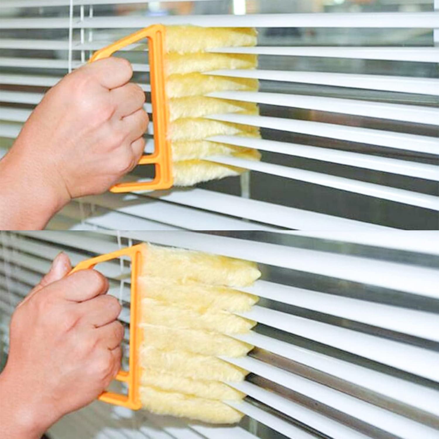 Limpiador de Persianas Hokoad 2 Pcs - Cepillo Lavable Ergonómico