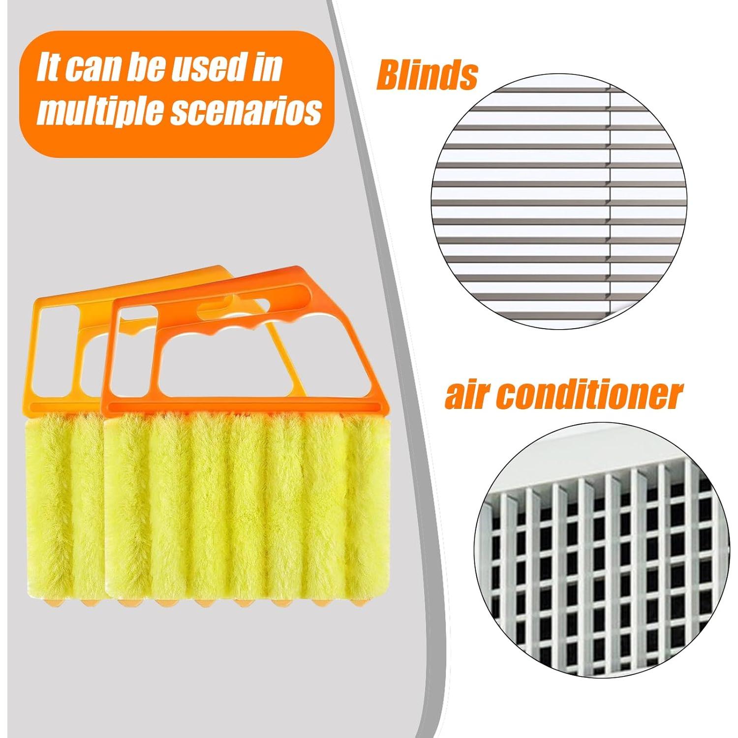 Limpiador de Persianas Starfa Lab 4 Piezas 7 Dedos Naranja