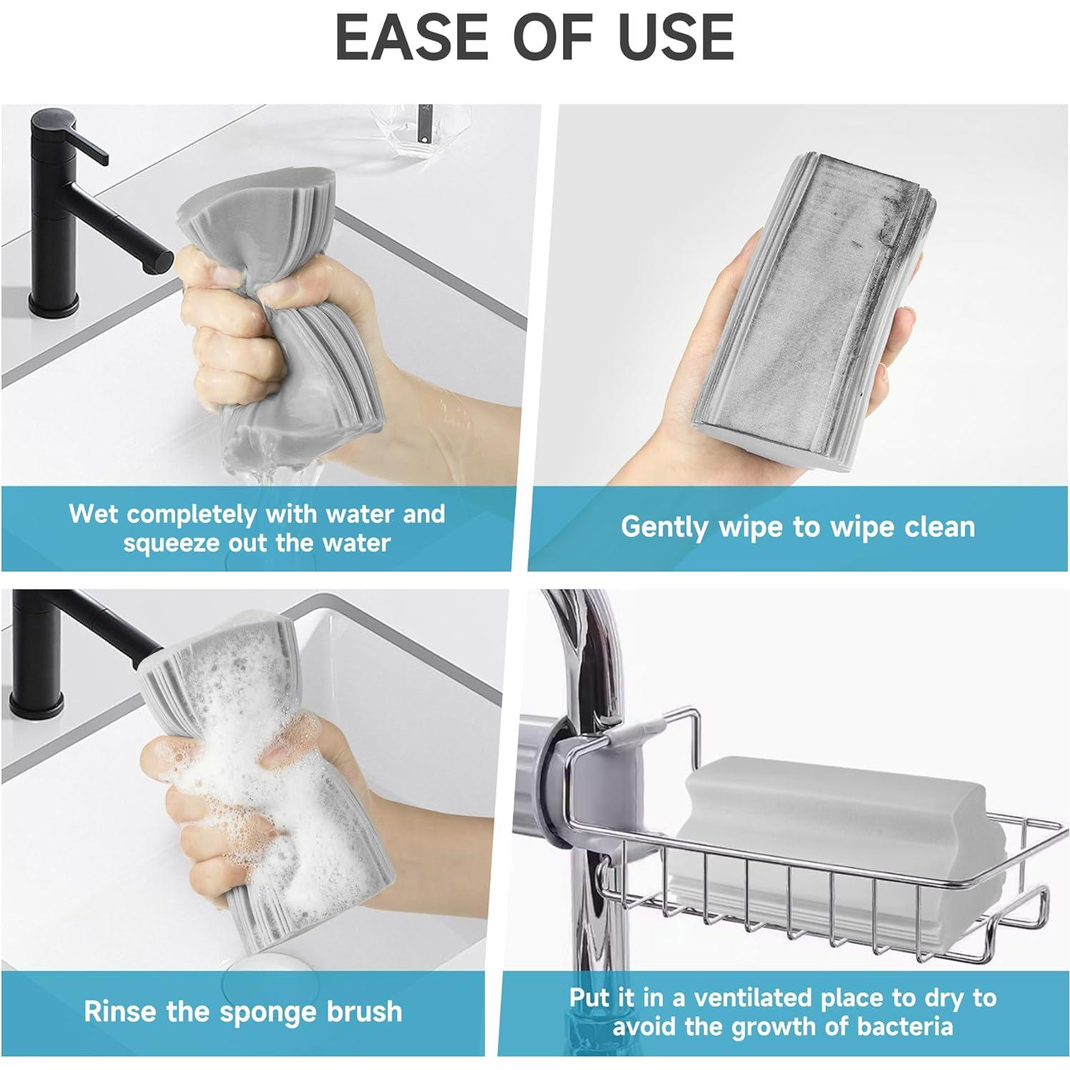 Paquete de 4 Esponjas Mágicas PVA Kickleen para Limpieza