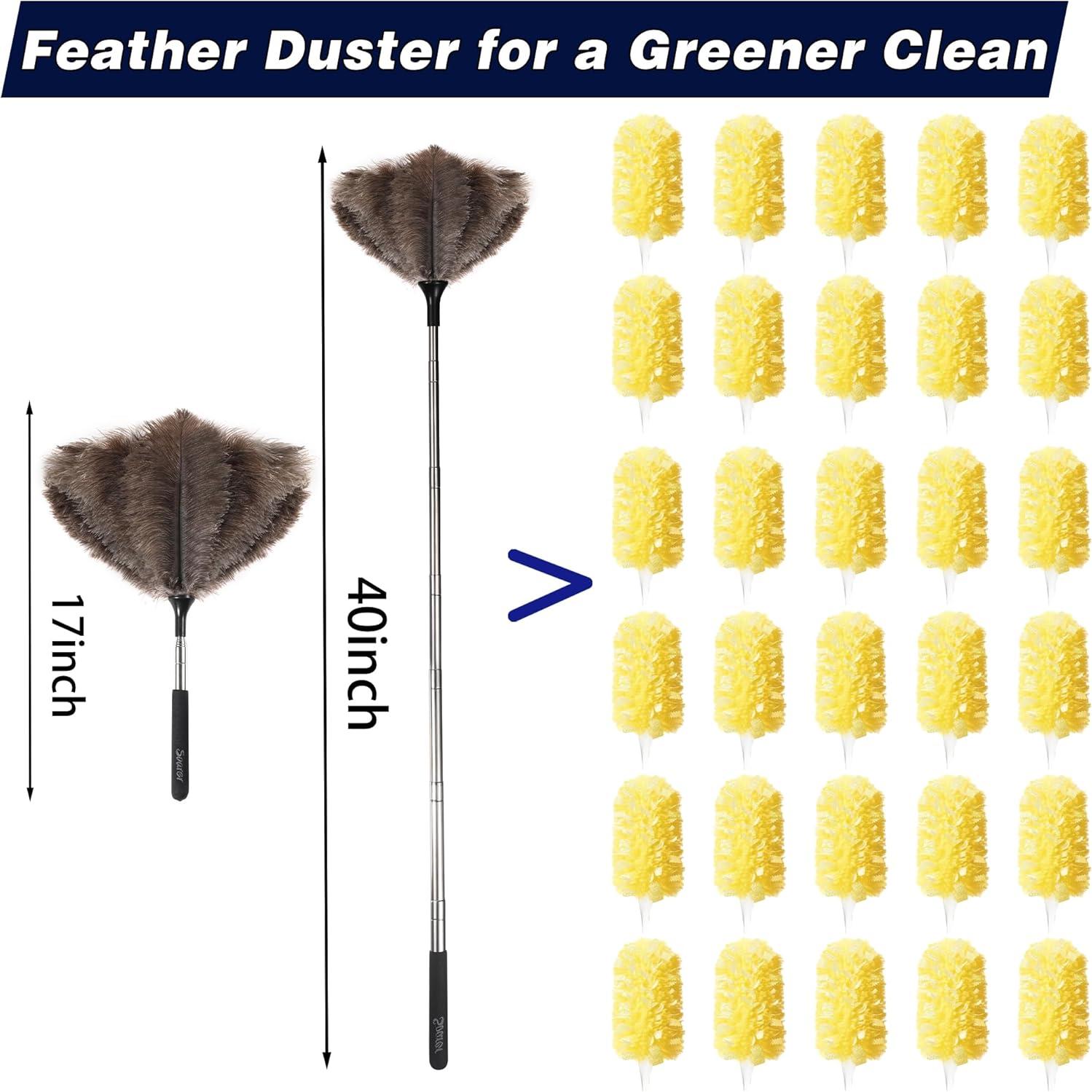 Duster Extensible de Plumas de Avestruz Soarer 101.6cm