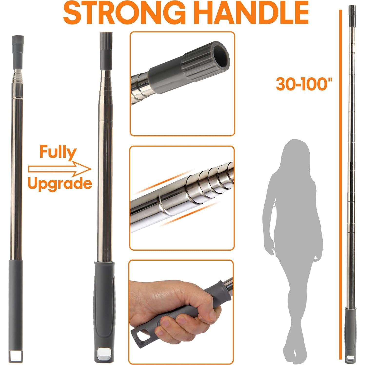 Limpiador de Ventiladores de Techo Newliton con Mango Extensible 76-254 cm