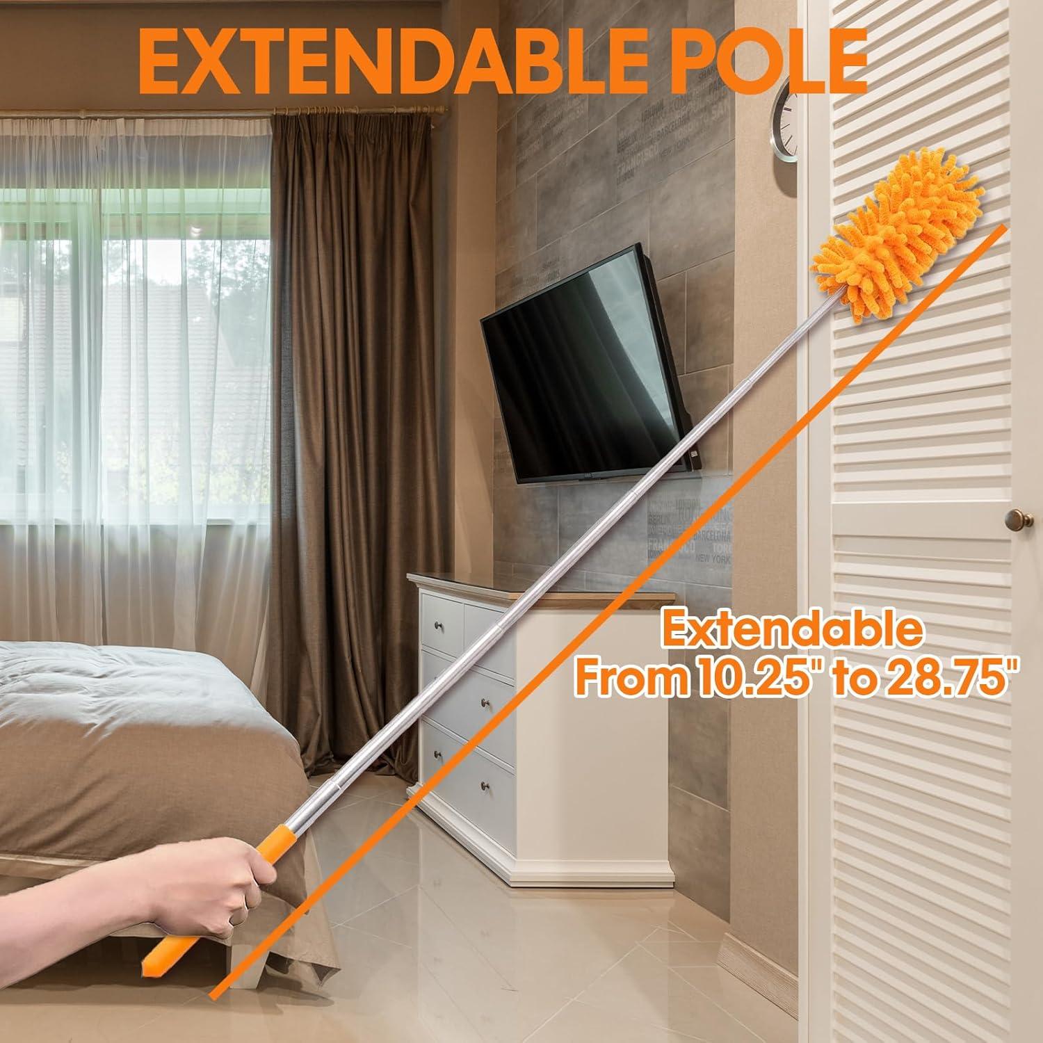 Limpiador de Ventiladores de Techo Newliton con Mango Extensible 76-254 cm