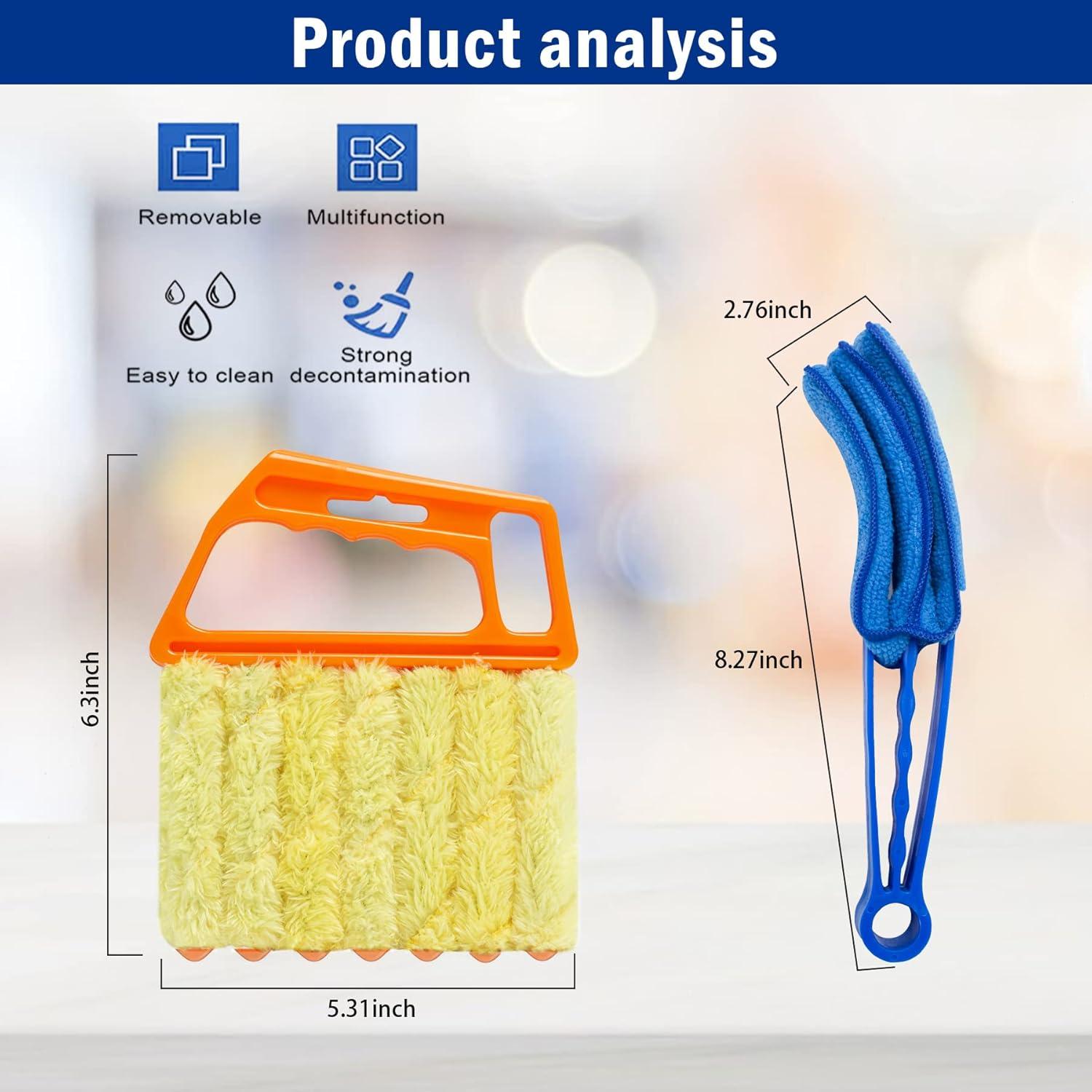 Limpiador de Persianas Venecianas WOSHOP 4 Piezas 7 Dedos
