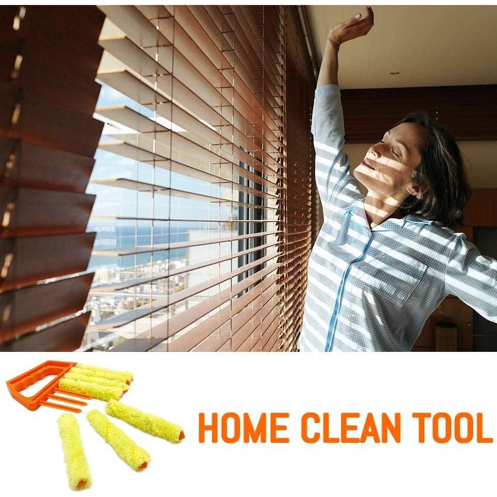 Cepillo Limpiador de Persianas Venecianas Geeloa 7 Dedos