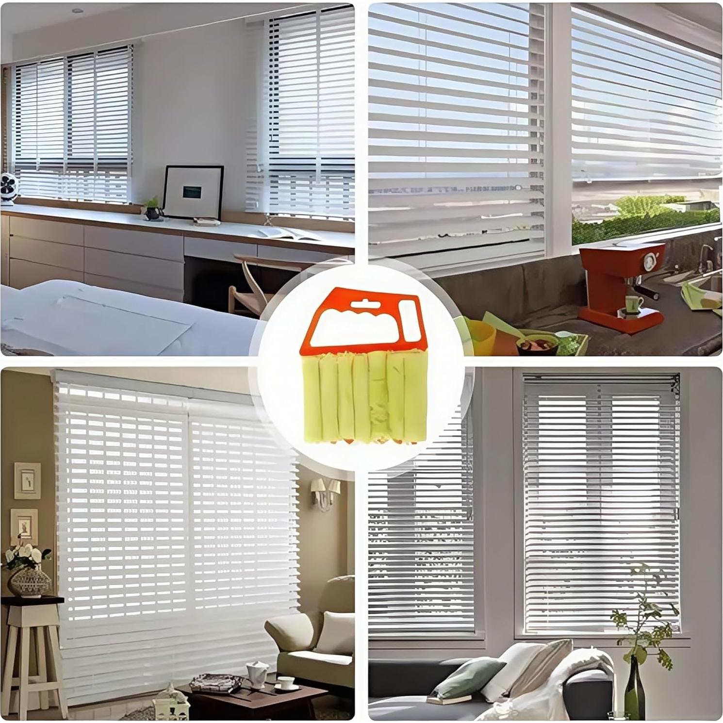 Cepillo Limpiador de Persianas Venecianas Geeloa 7 Dedos