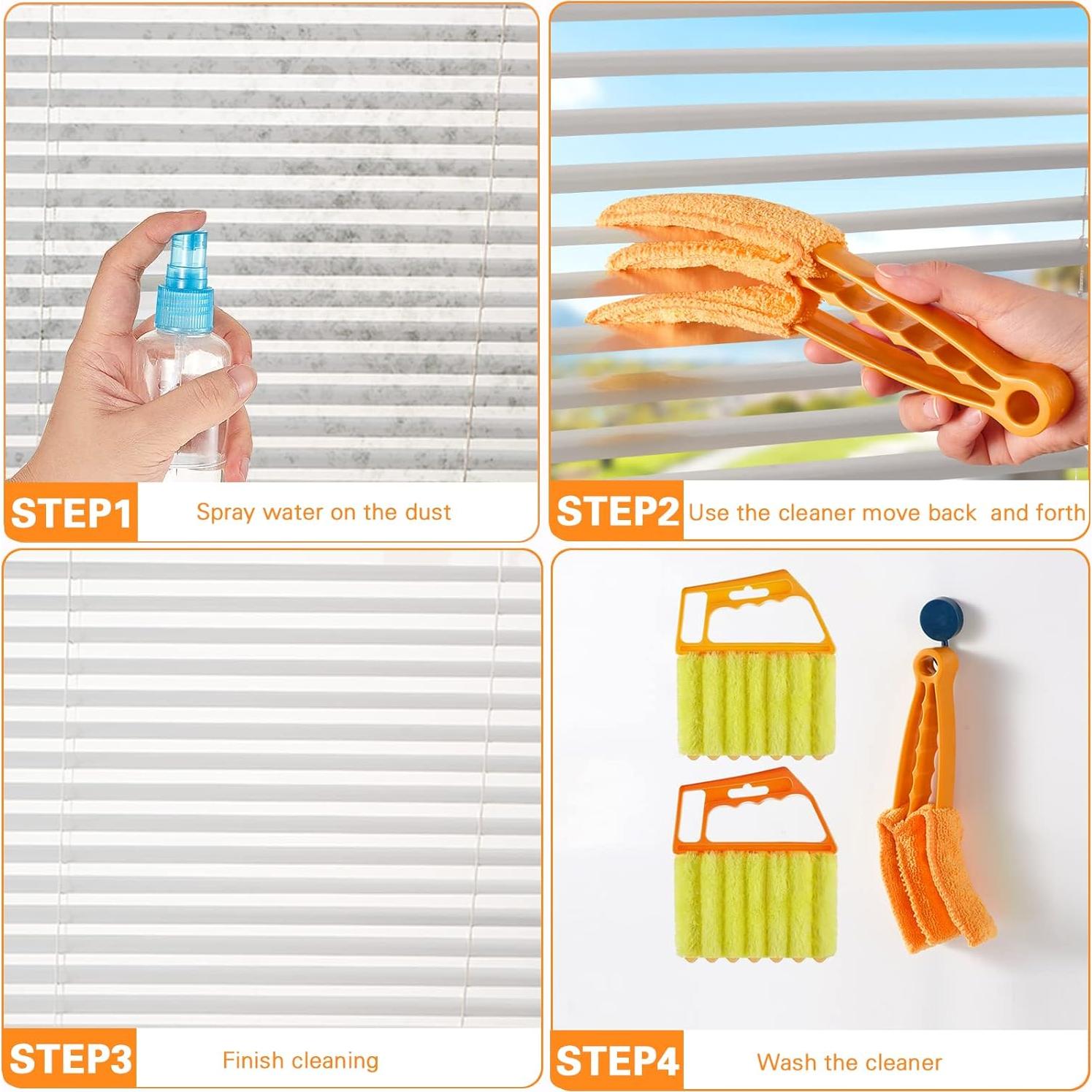 Juego de limpieza de persianas venecianas 10 piezas Weogot