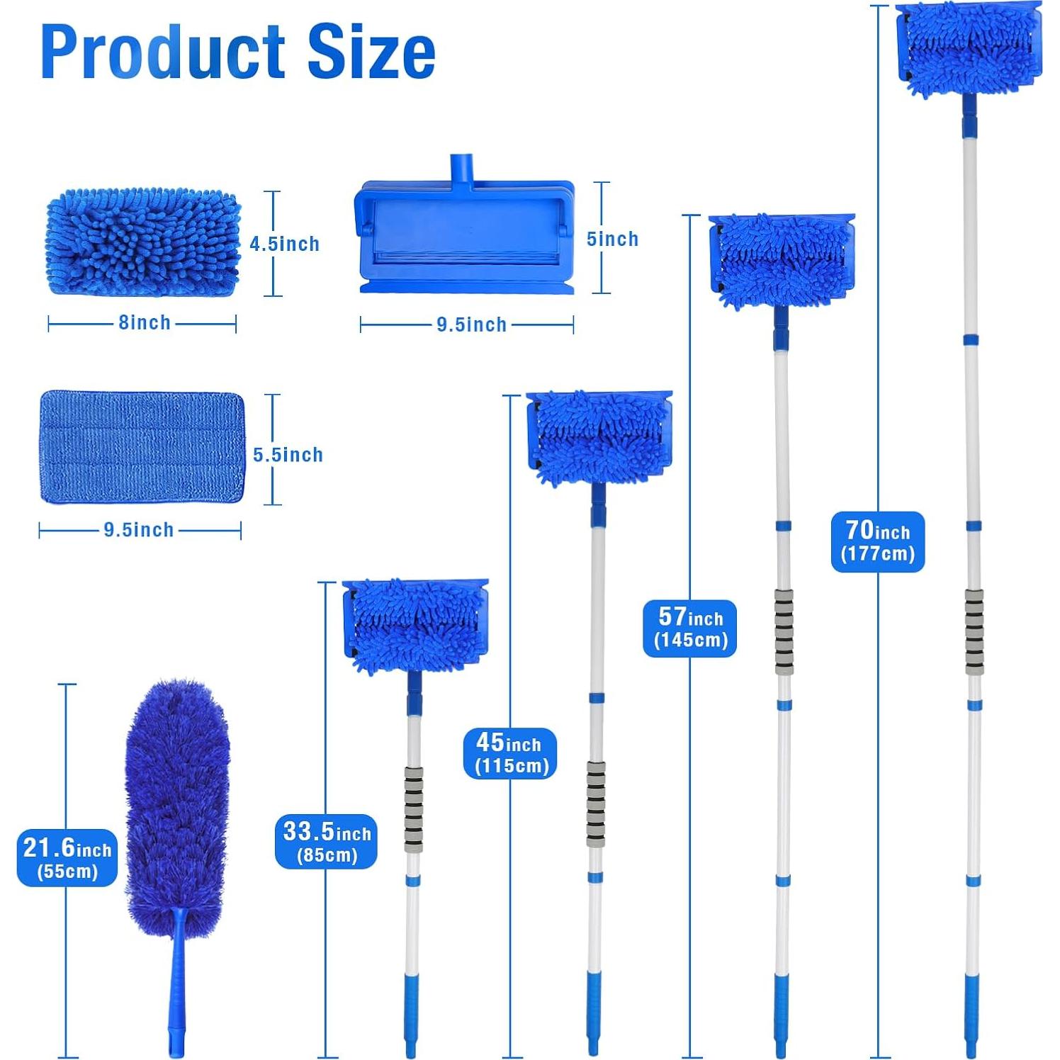 Limpiador de Ventiladores de Techo LIYFUHY con Poste 182.88 cm