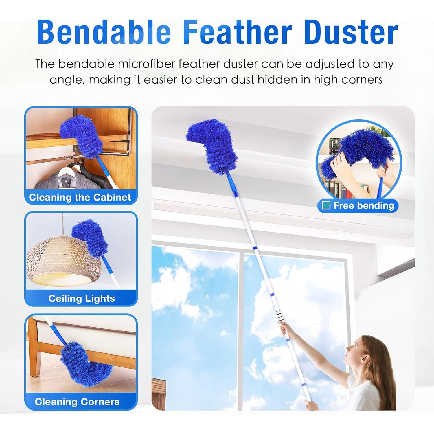 Limpiador de Ventiladores de Techo LIYFUHY con Poste 182.88 cm