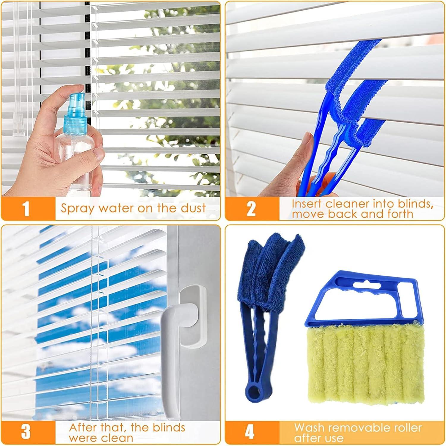 Cepillos Limpiadores de Persianas UpTuoLi - 2 Piezas Azul