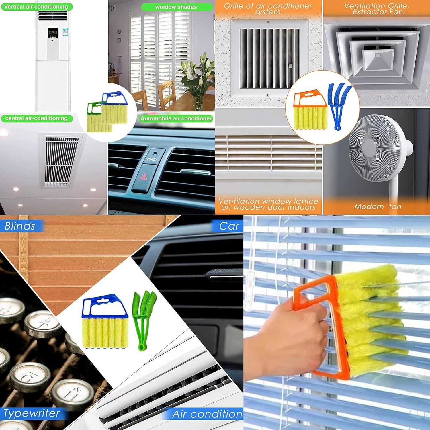 Cepillos Limpiadores de Persianas UpTuoLi - 2 Piezas Azul