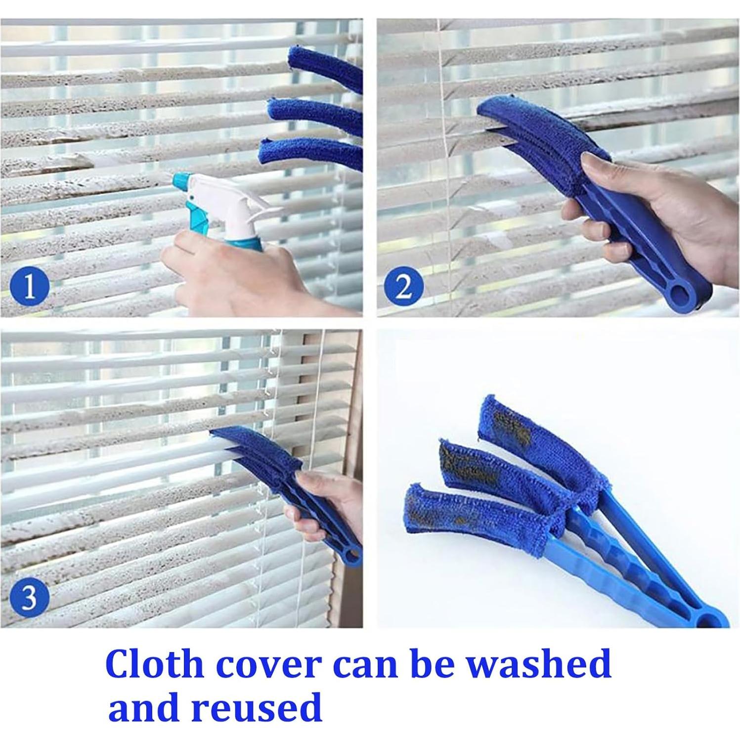 Cepillos Limpiadores de Persianas UpTuoLi - 2 Piezas Azul